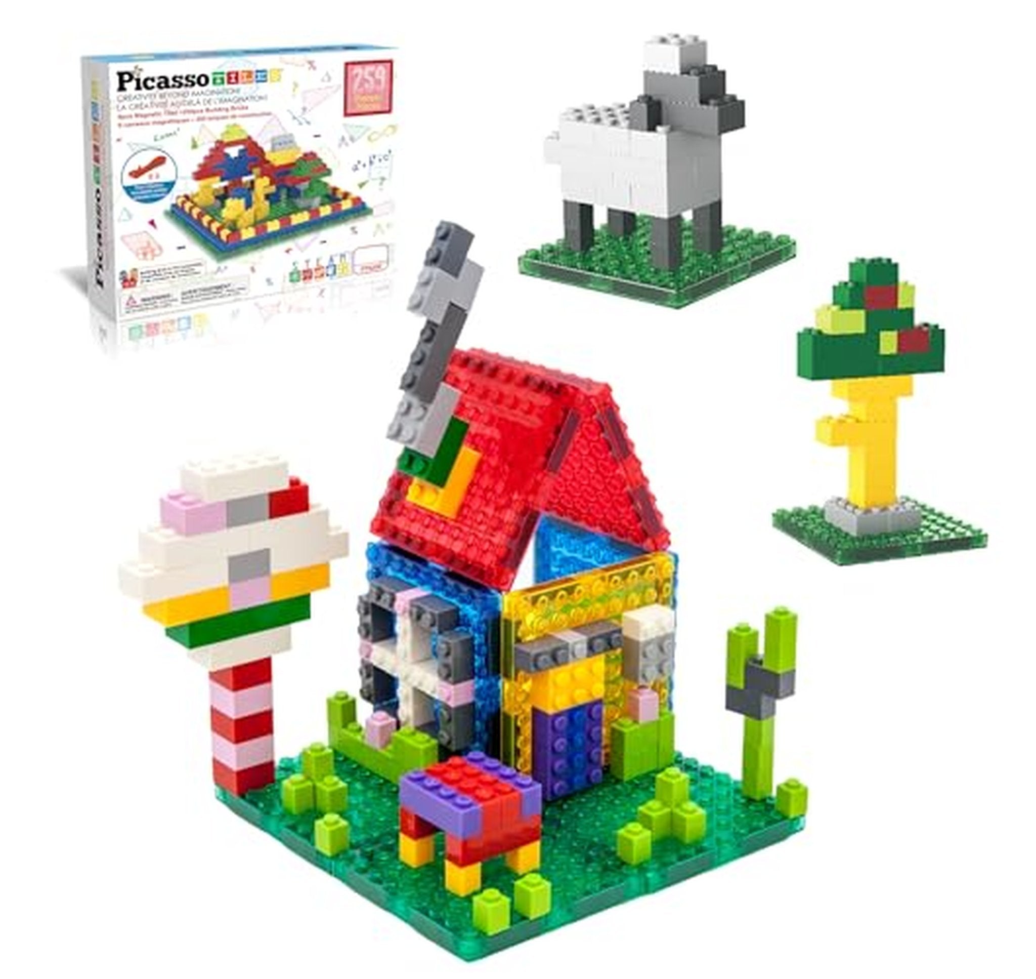 PicassoTiles 259 Piece Magnetic Brick Building Set