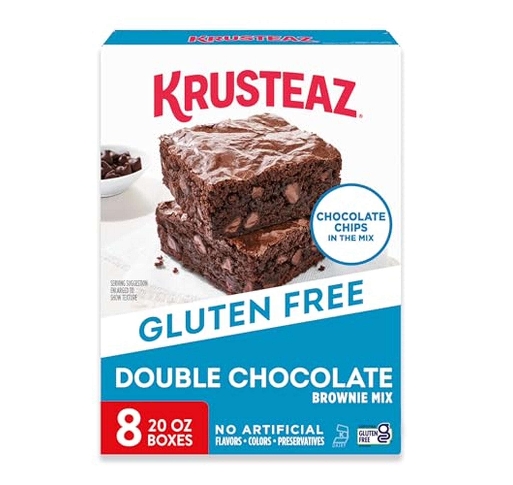 8 Pack Krusteaz Gluten Free Double Chocolate Brownie Mix