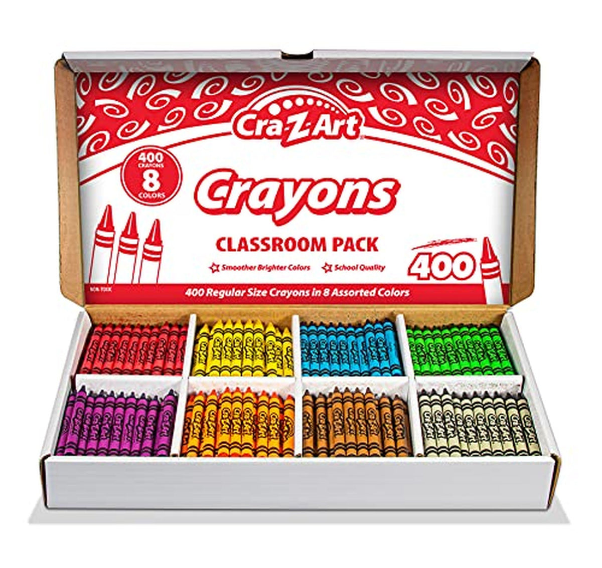400 Count Cra-Z-Art Bulk Crayons Class Pack