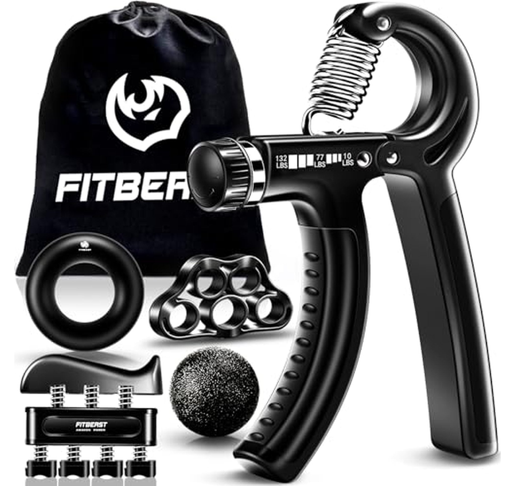 5 Pack Adjustable Hand Grip Strengthener Kit