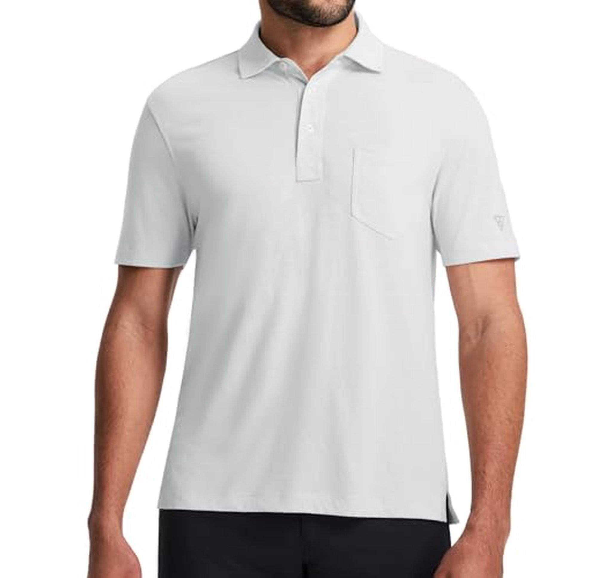 Soft Lightweight Short Sleeve Polo Shirt with Pocket