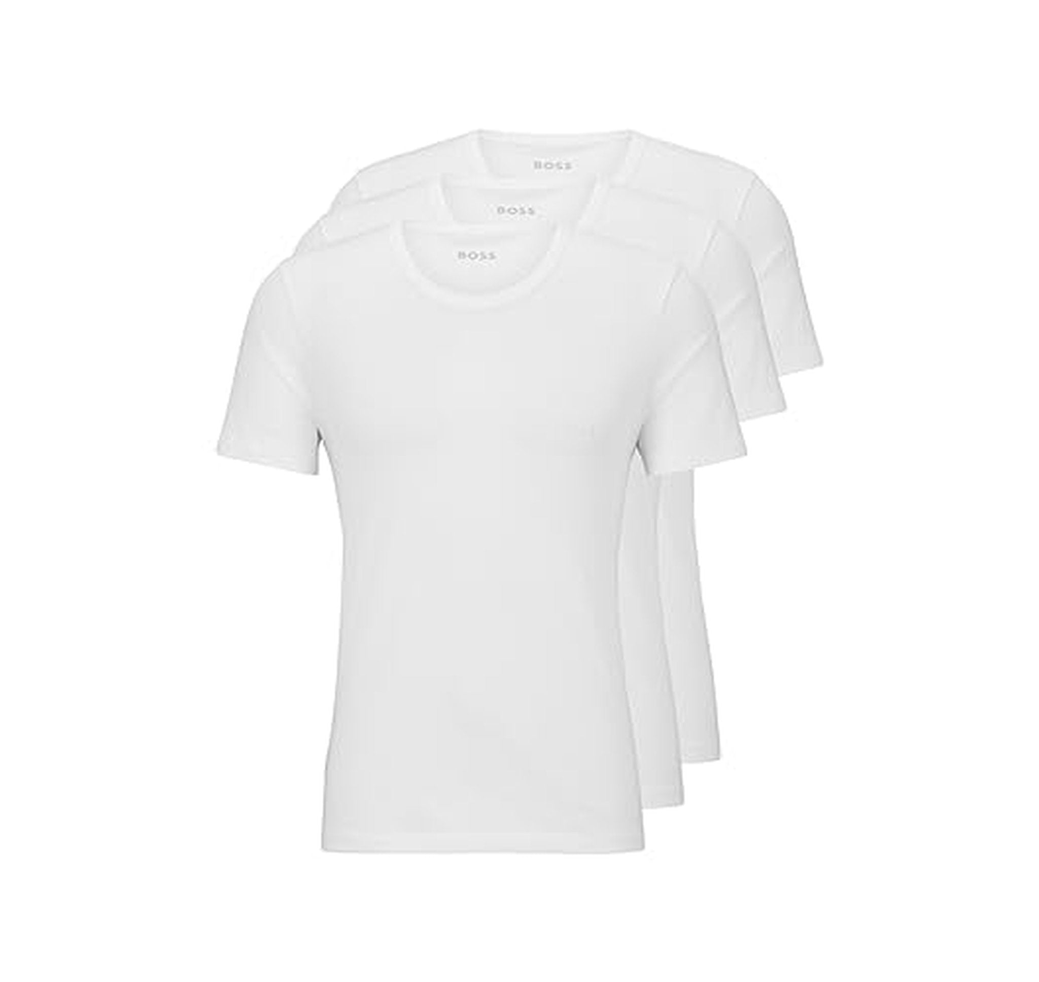 3 Pack BOSS Cotton Crew Neck T-Shirts