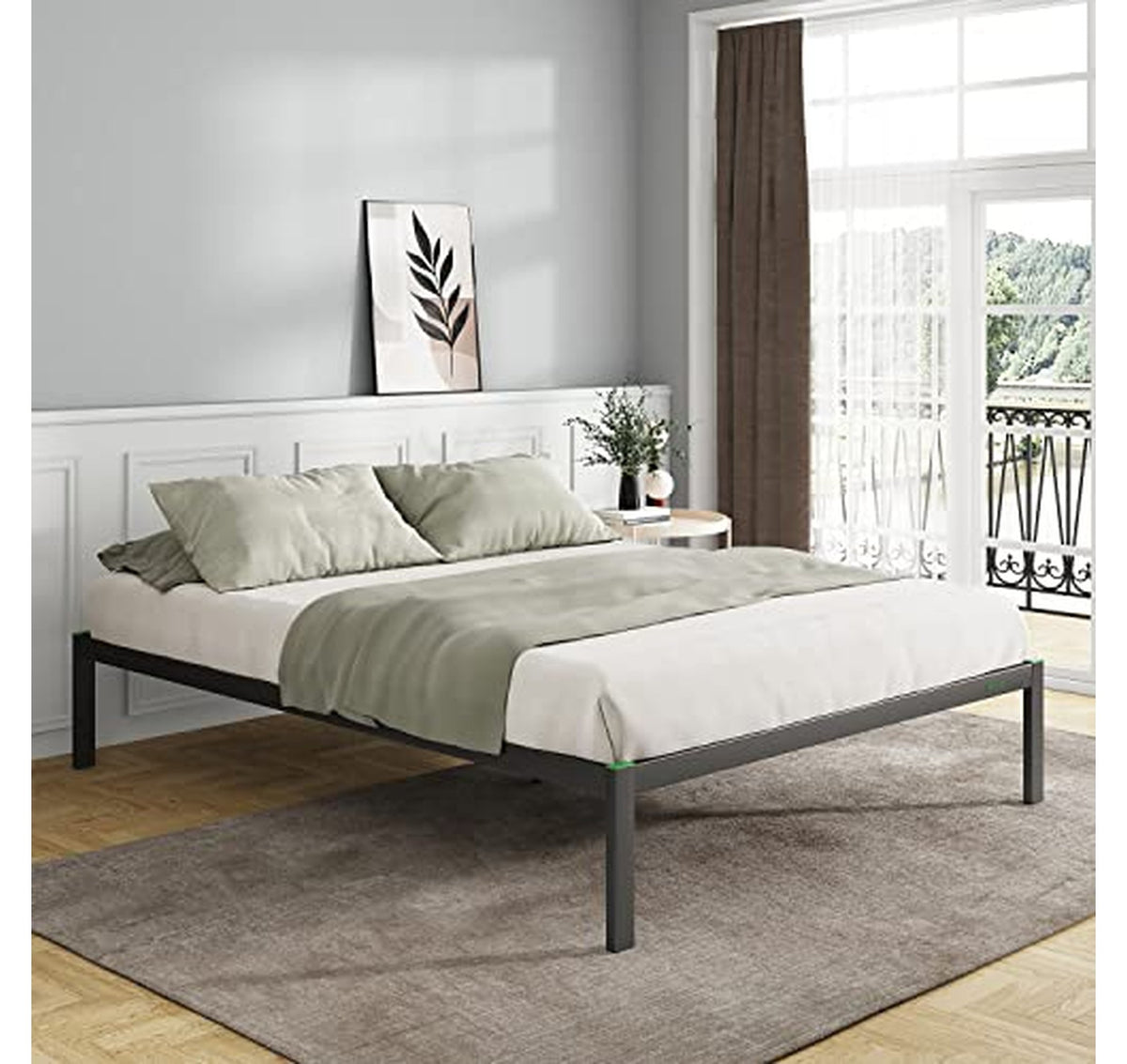 Novilla King 14-Inch Metal Platform Bed Frame