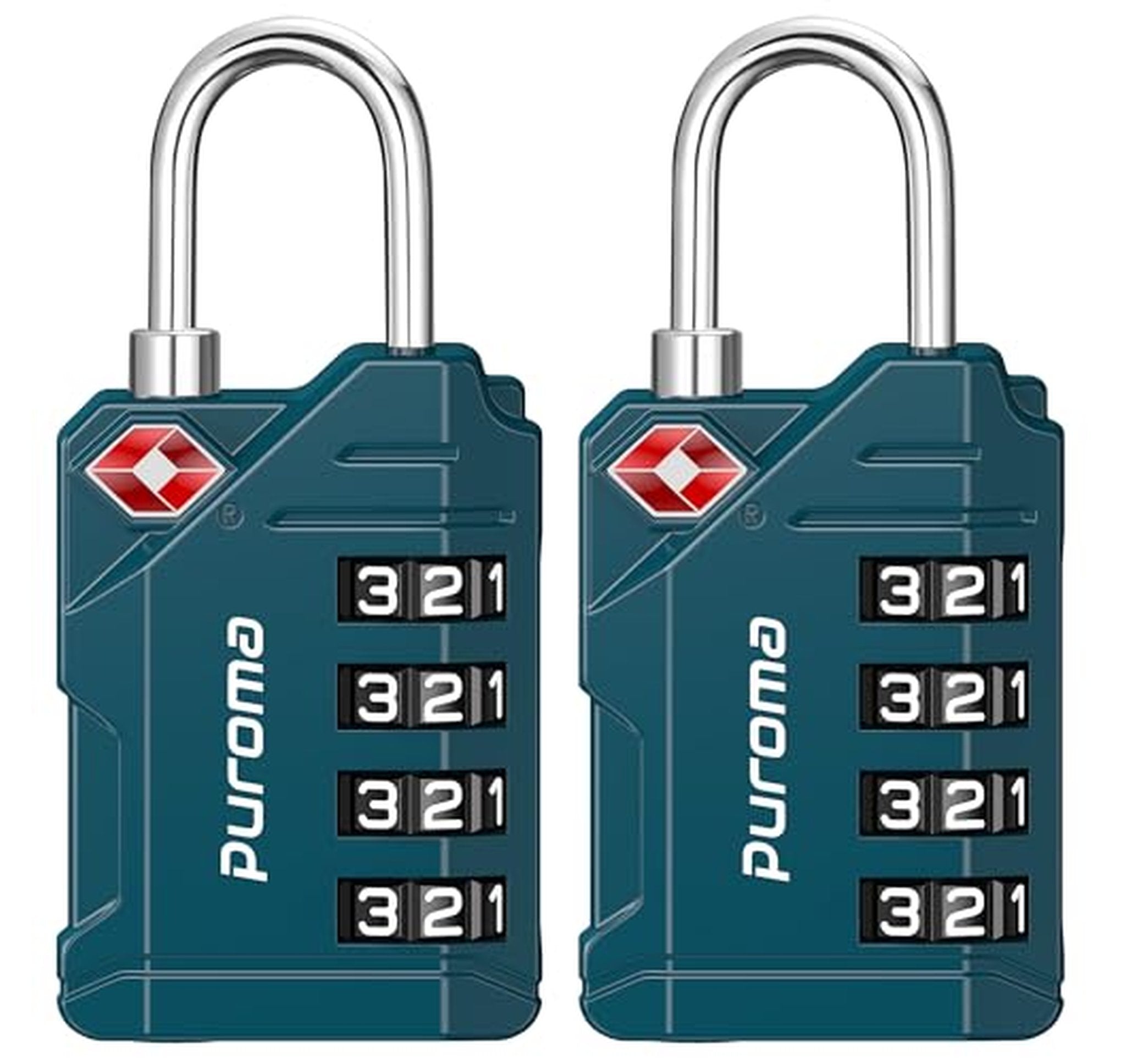 2 Pack TSA Approved Combination Luggage Locks