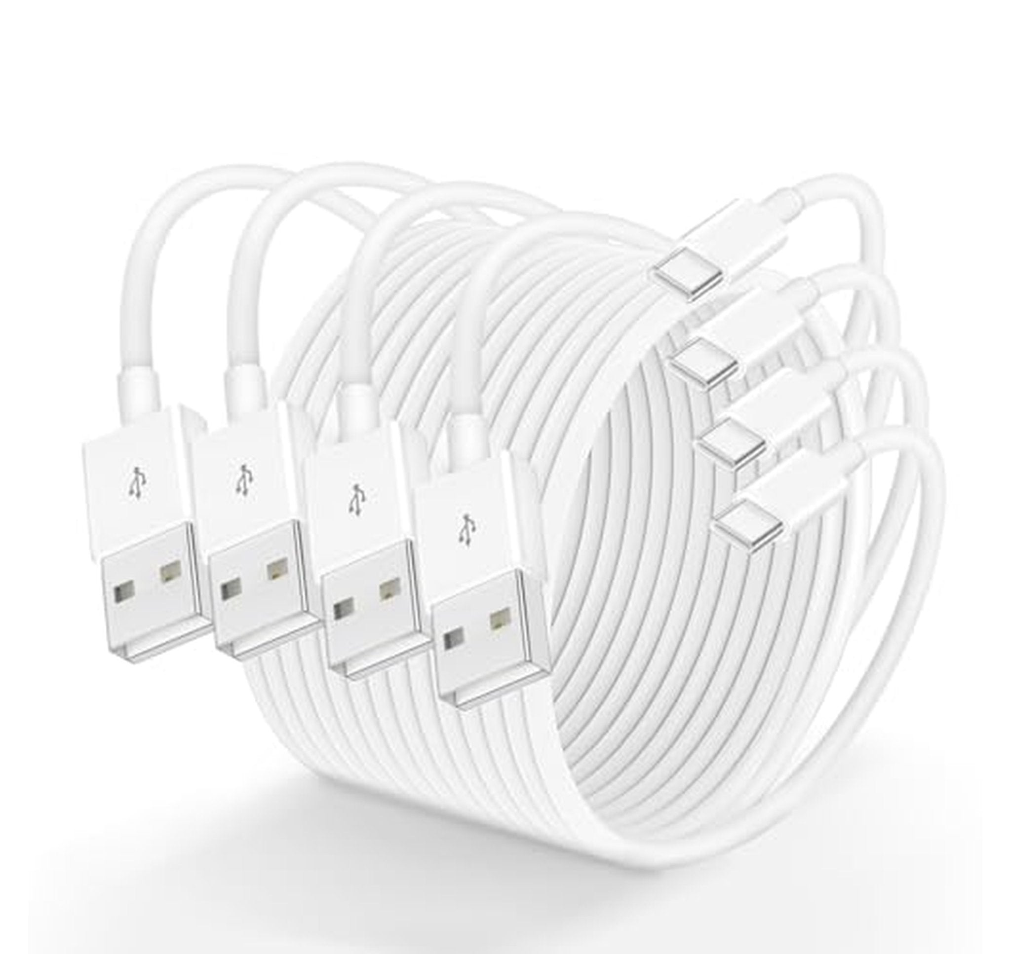 4 Pack 3FT USB A to USB C Cables