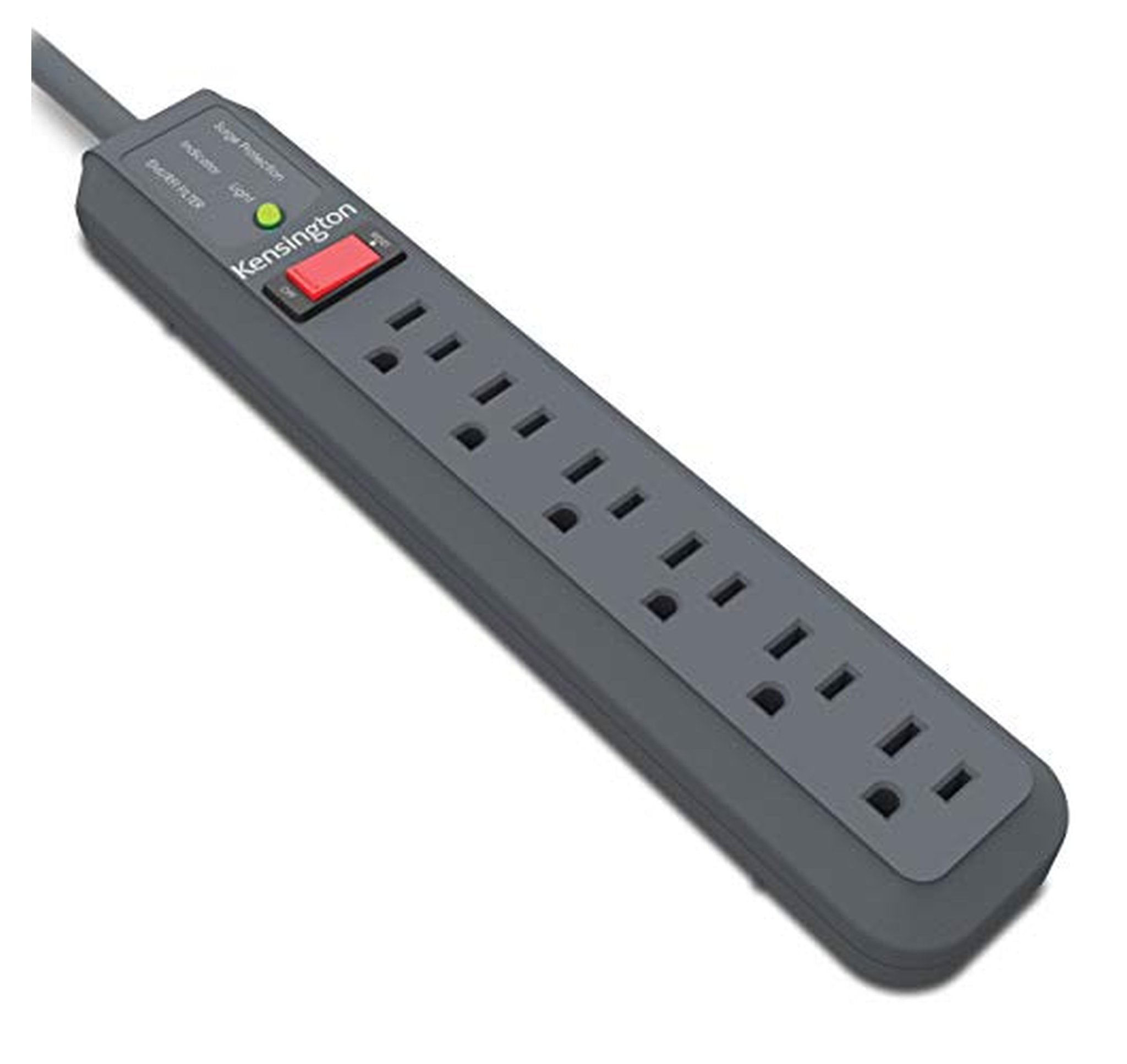 Kensington 6 Outlet Surge Protector Power Strip 15-Foot
