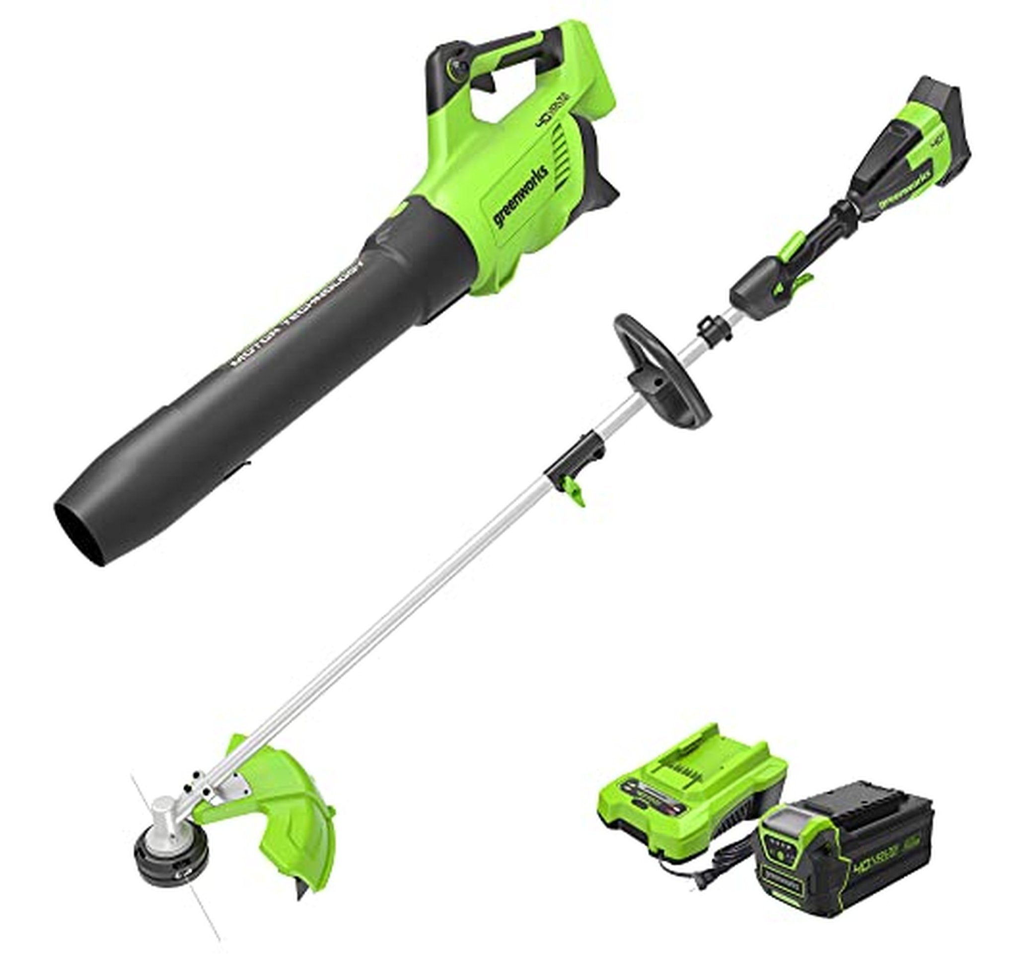 Greenworks 40V Cordless String Trimmer and Leaf Blower