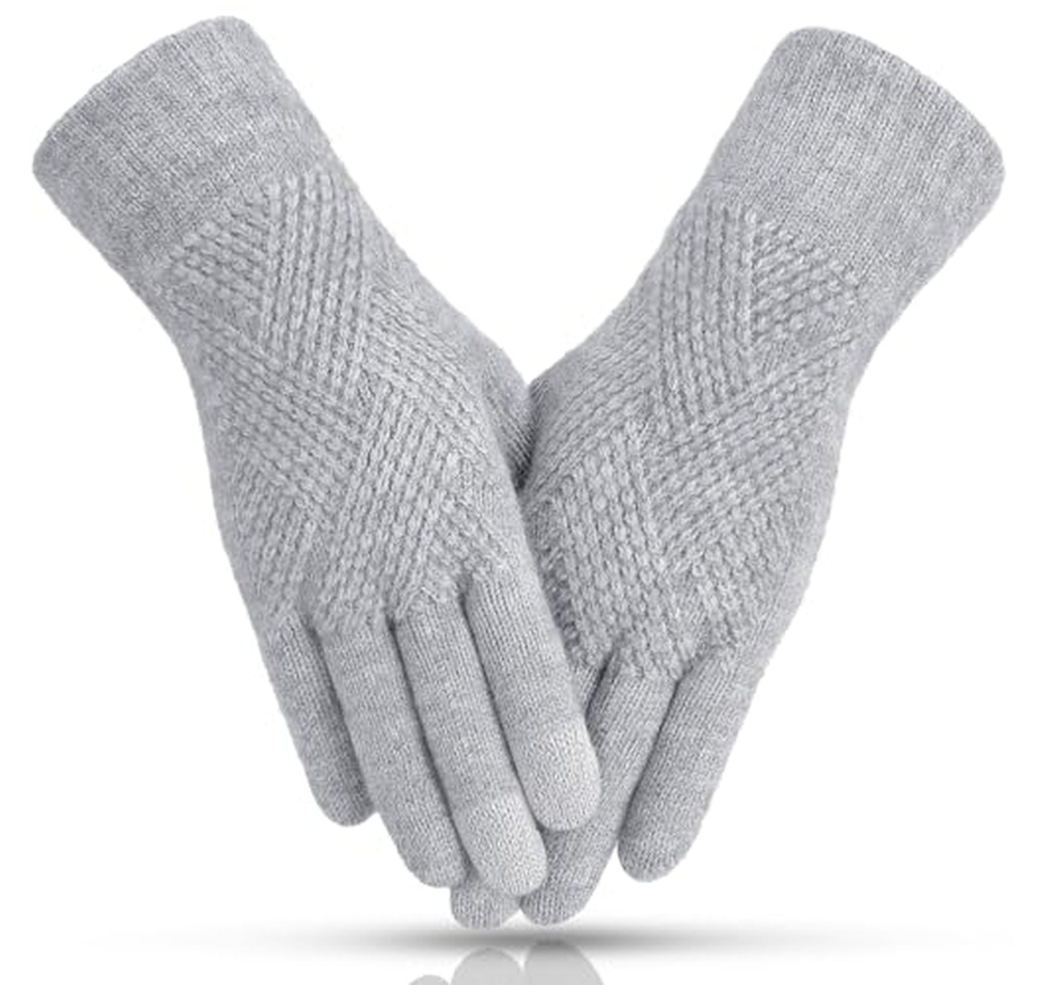 Thermal Fleece Lined Touchscreen Winter Gloves for Women