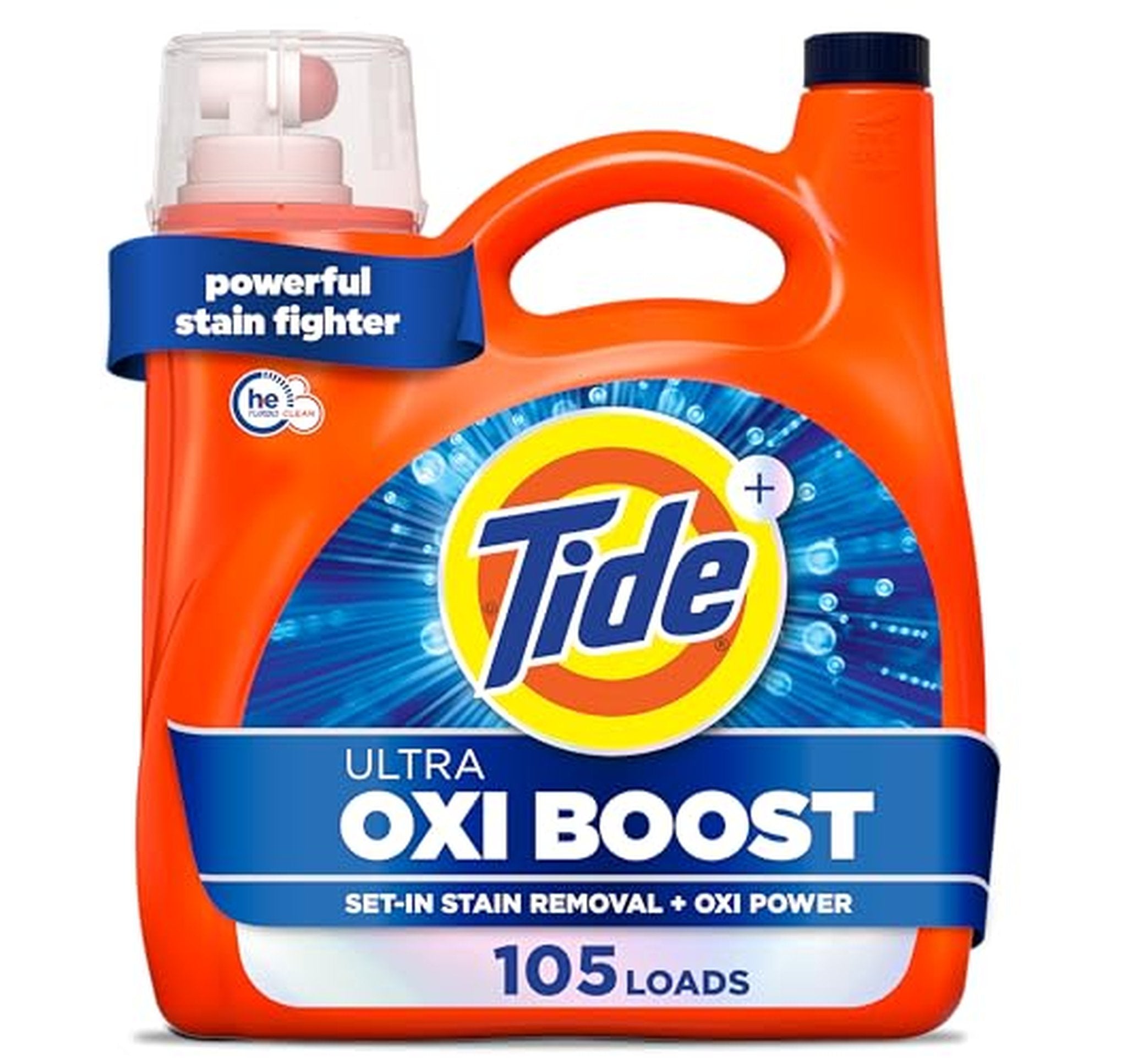 4 Bottles of Tide Ultra Oxi Boost Liquid Laundry Detergent 148 fl oz