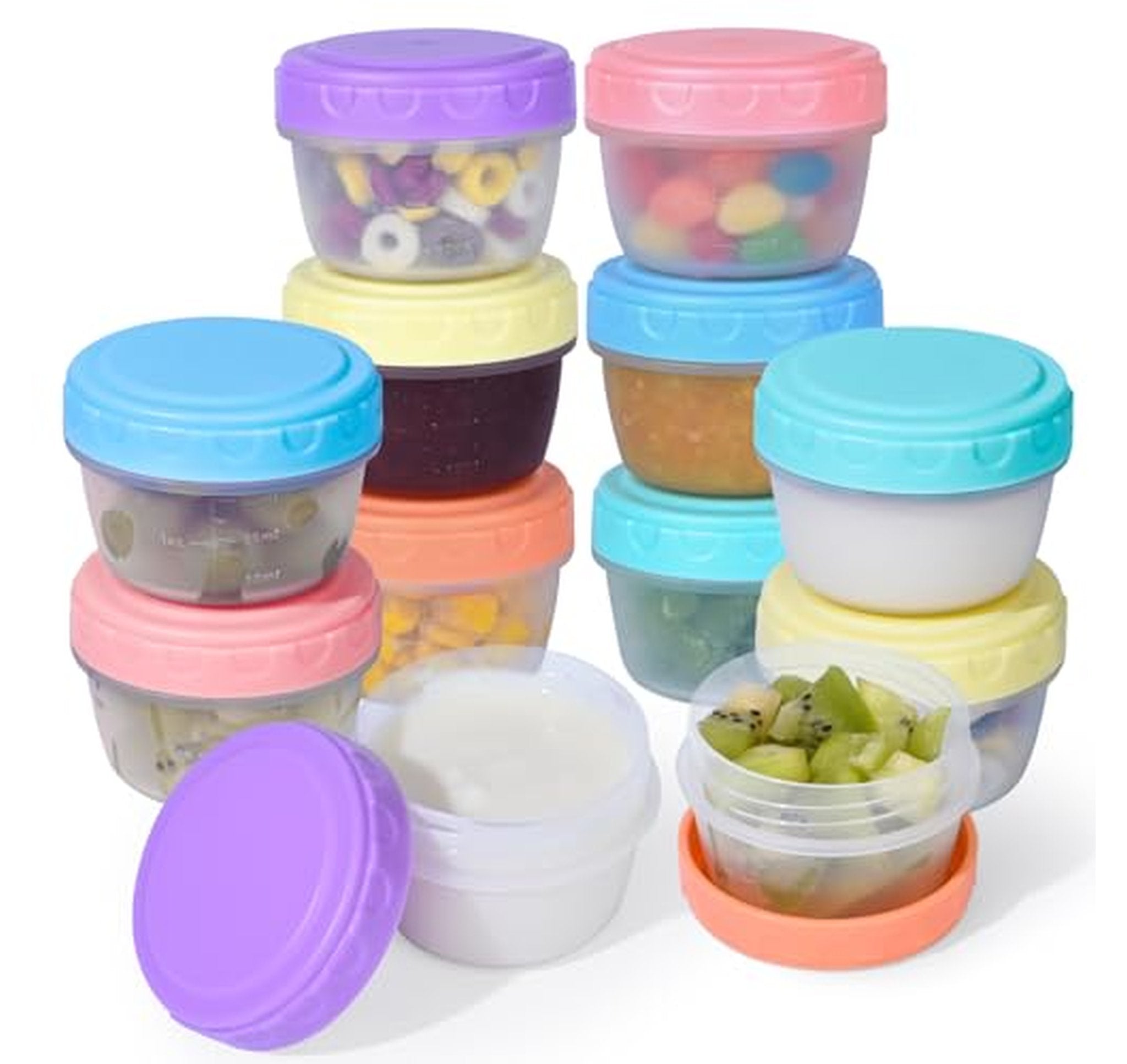 12 Pack Leakproof Reusable Salad Dressing Containers