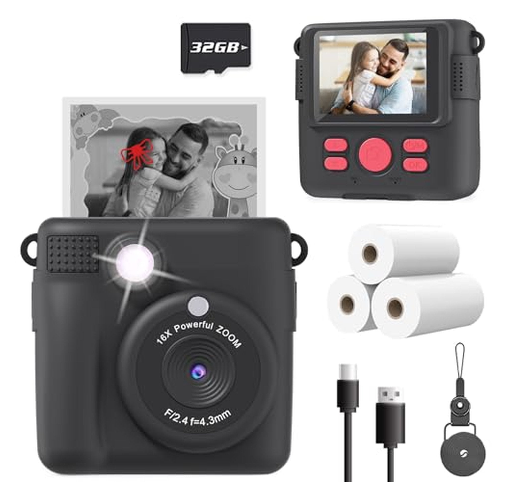 1080p Instant Print Kids Camera