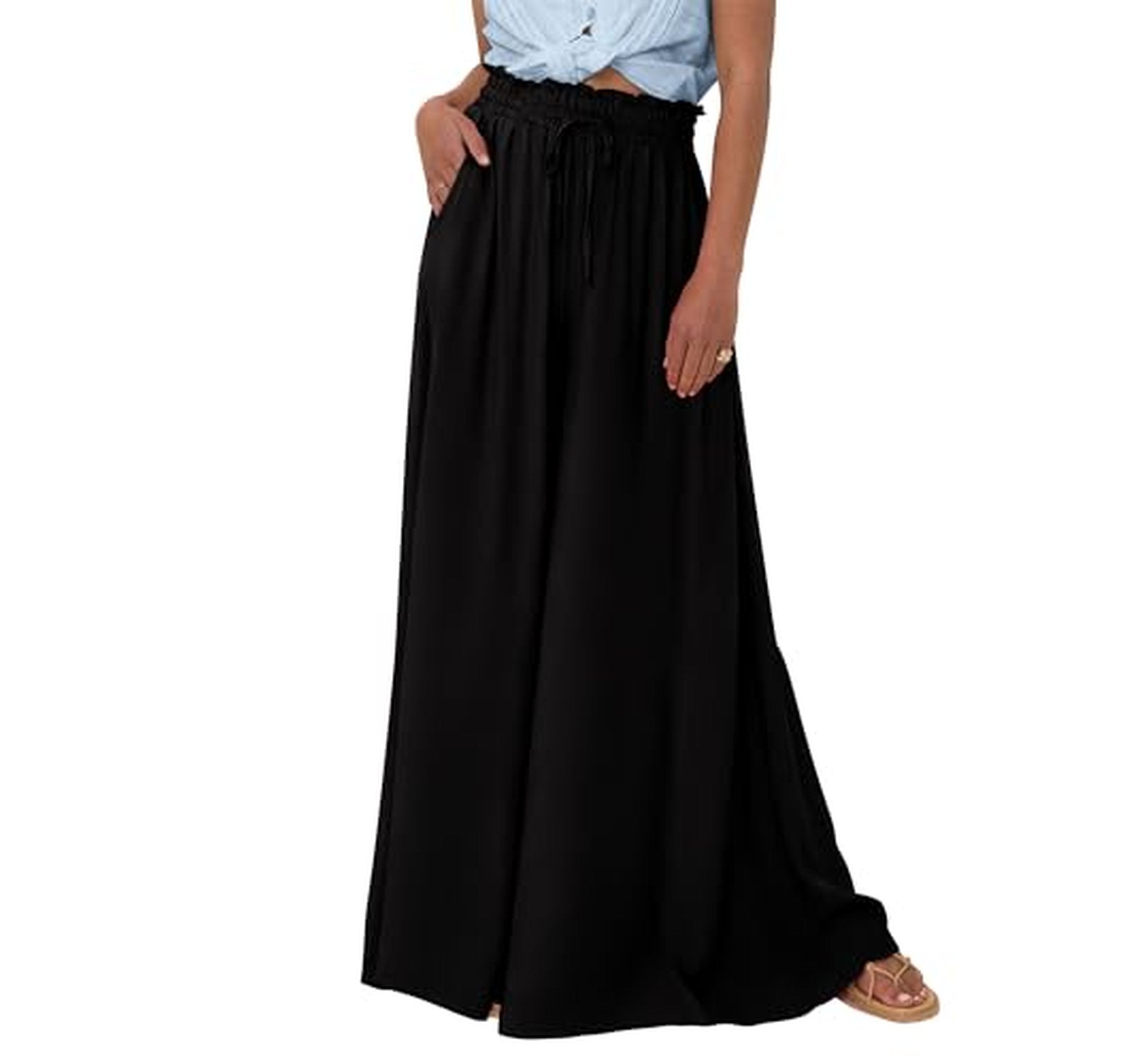 High Waist Wide Leg Palazzo Pants