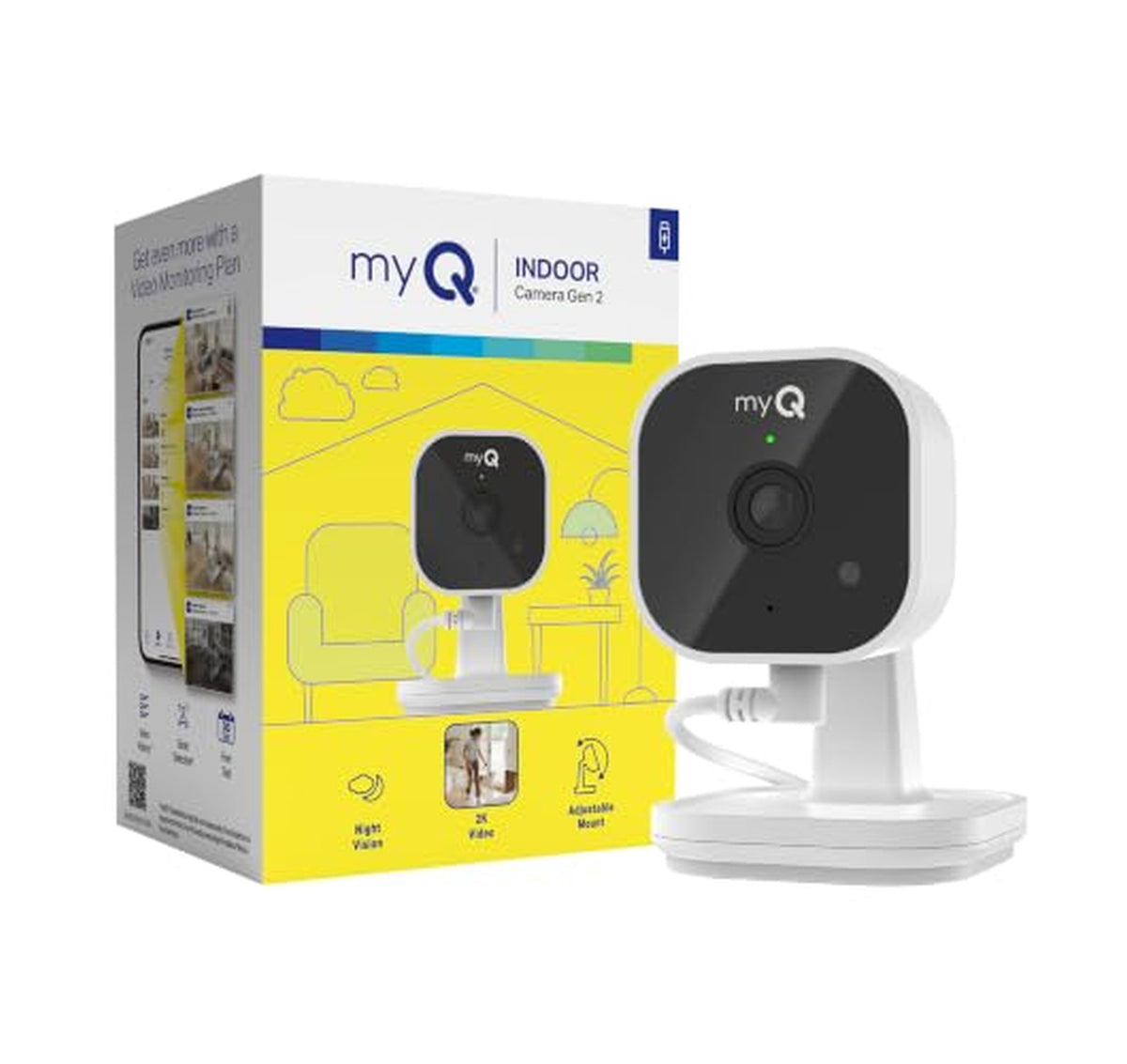 CHAMBERLAIN myQ 2K Indoor Wi-Fi Security Camera