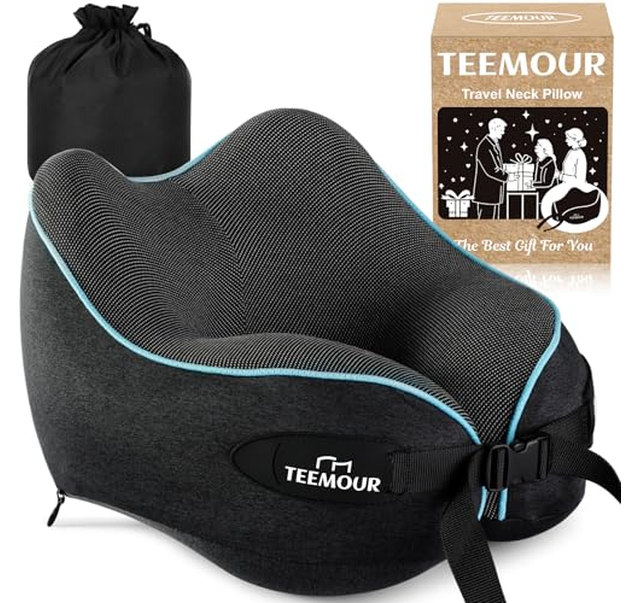 Memory Foam 360° Support Travel Neck Pillow