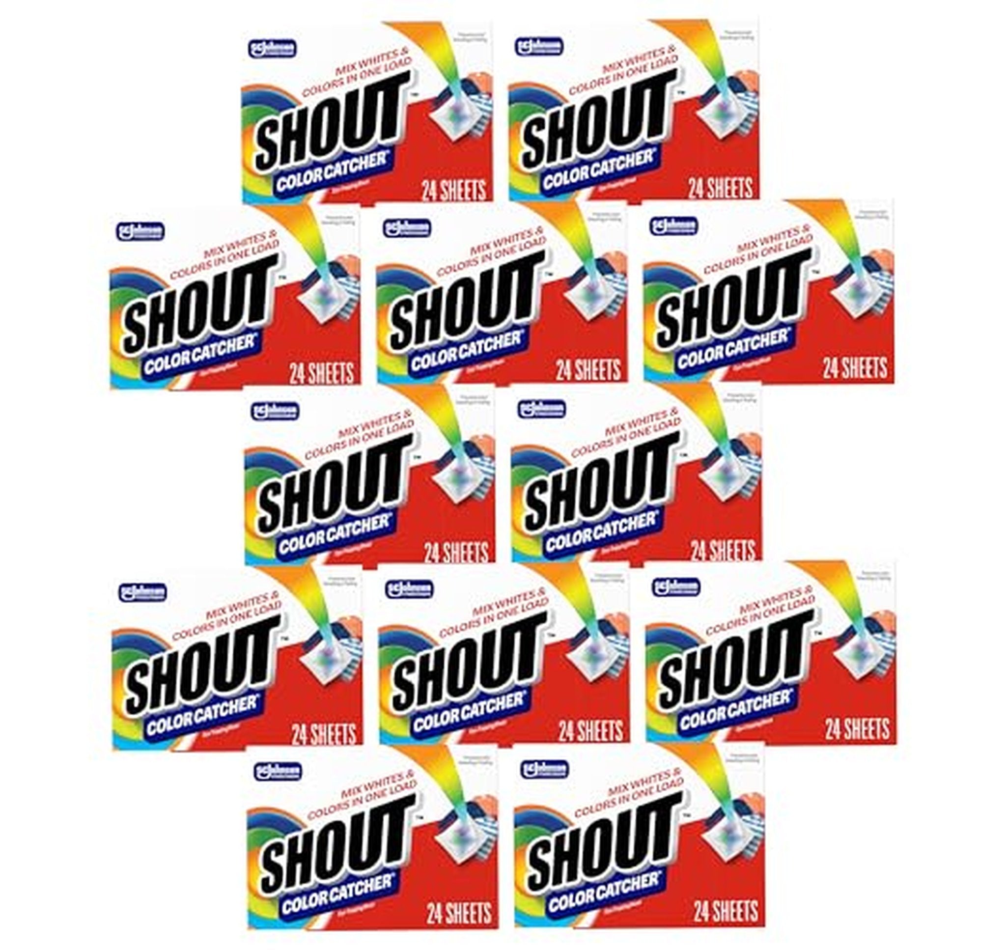 12 Pack Shout Color Catcher Laundry Sheets