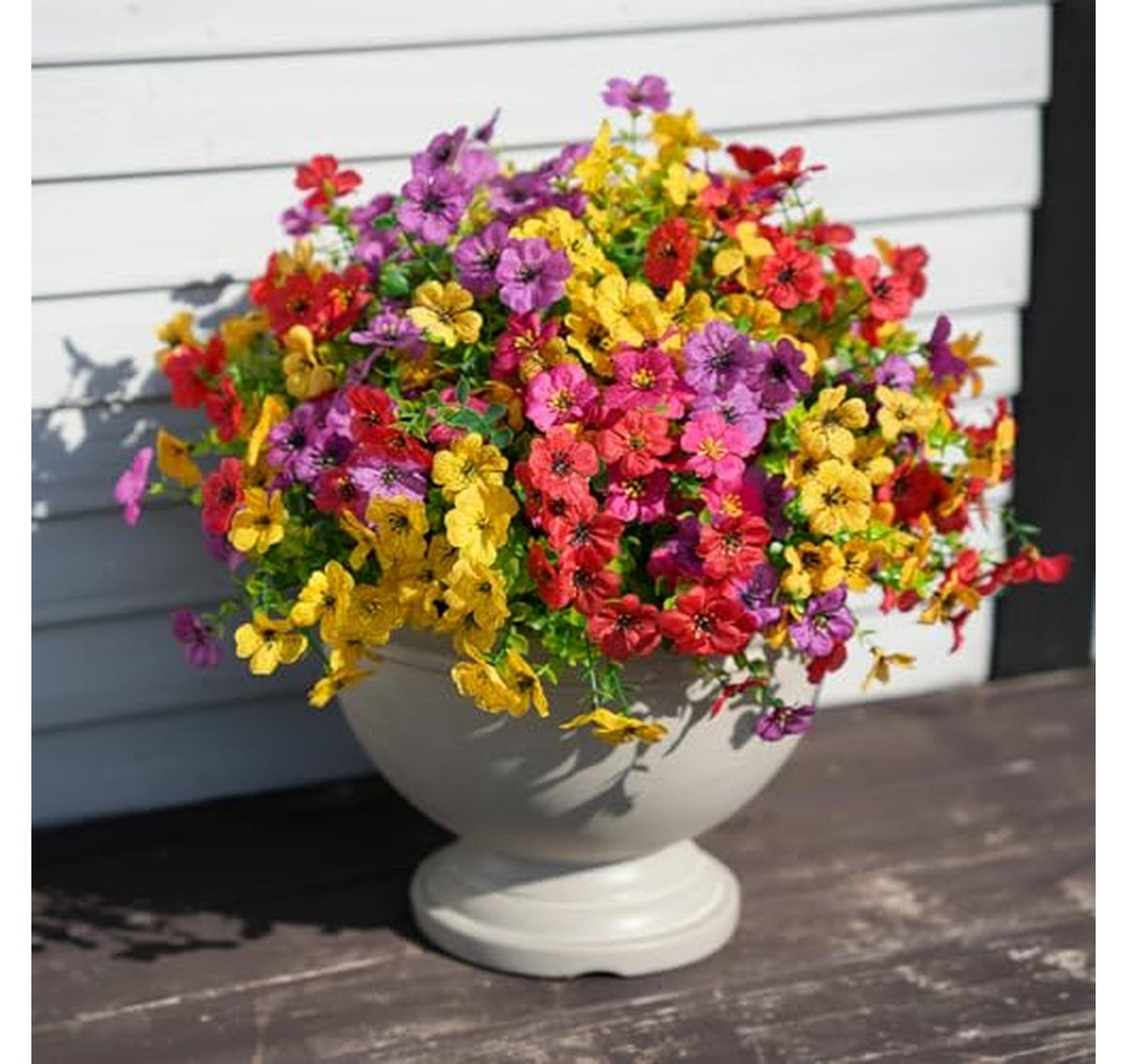 24 Pack Artificial Outdoor Daisy Flower Bundles