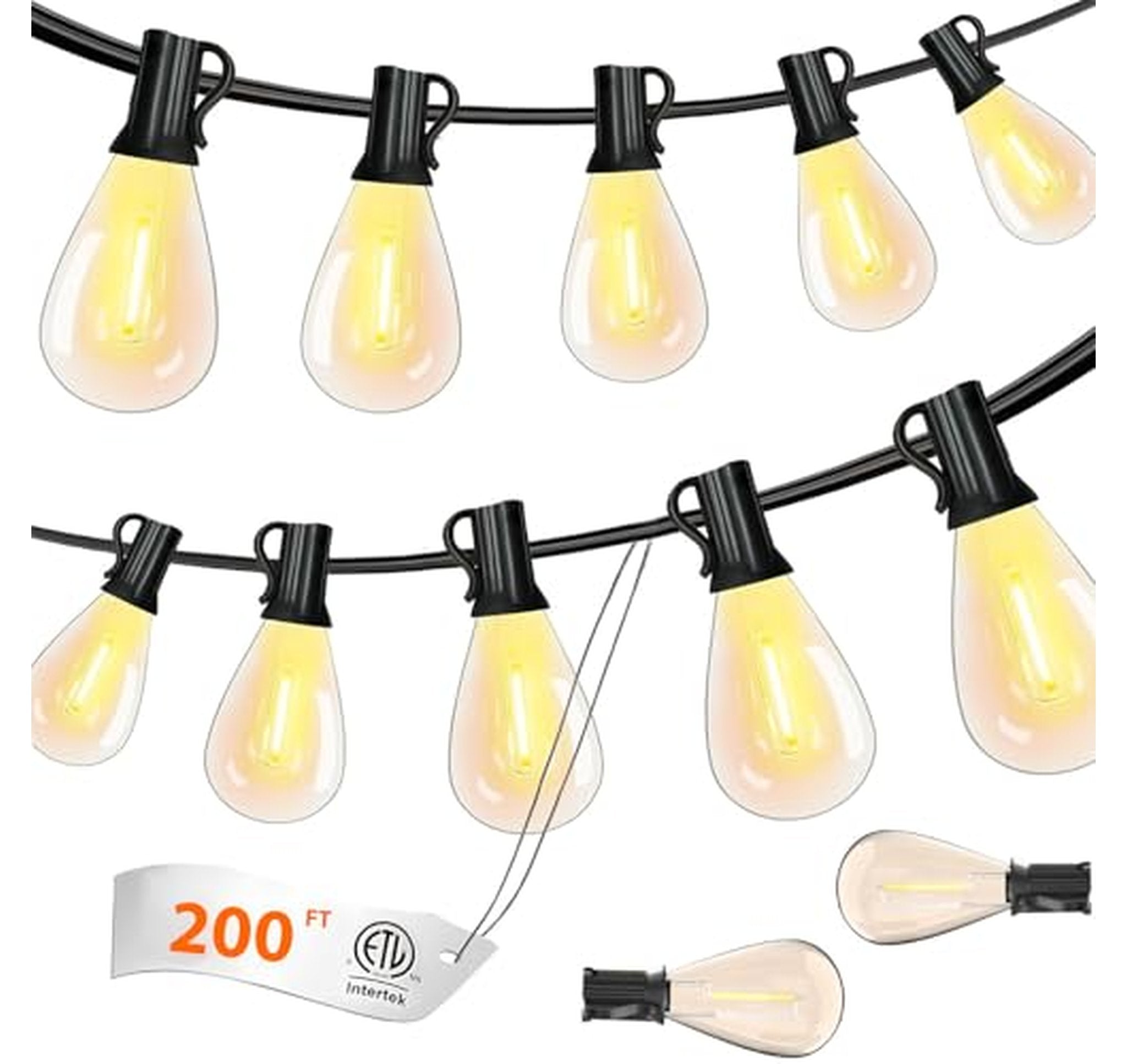 200FT Outdoor Waterproof LED String Lights