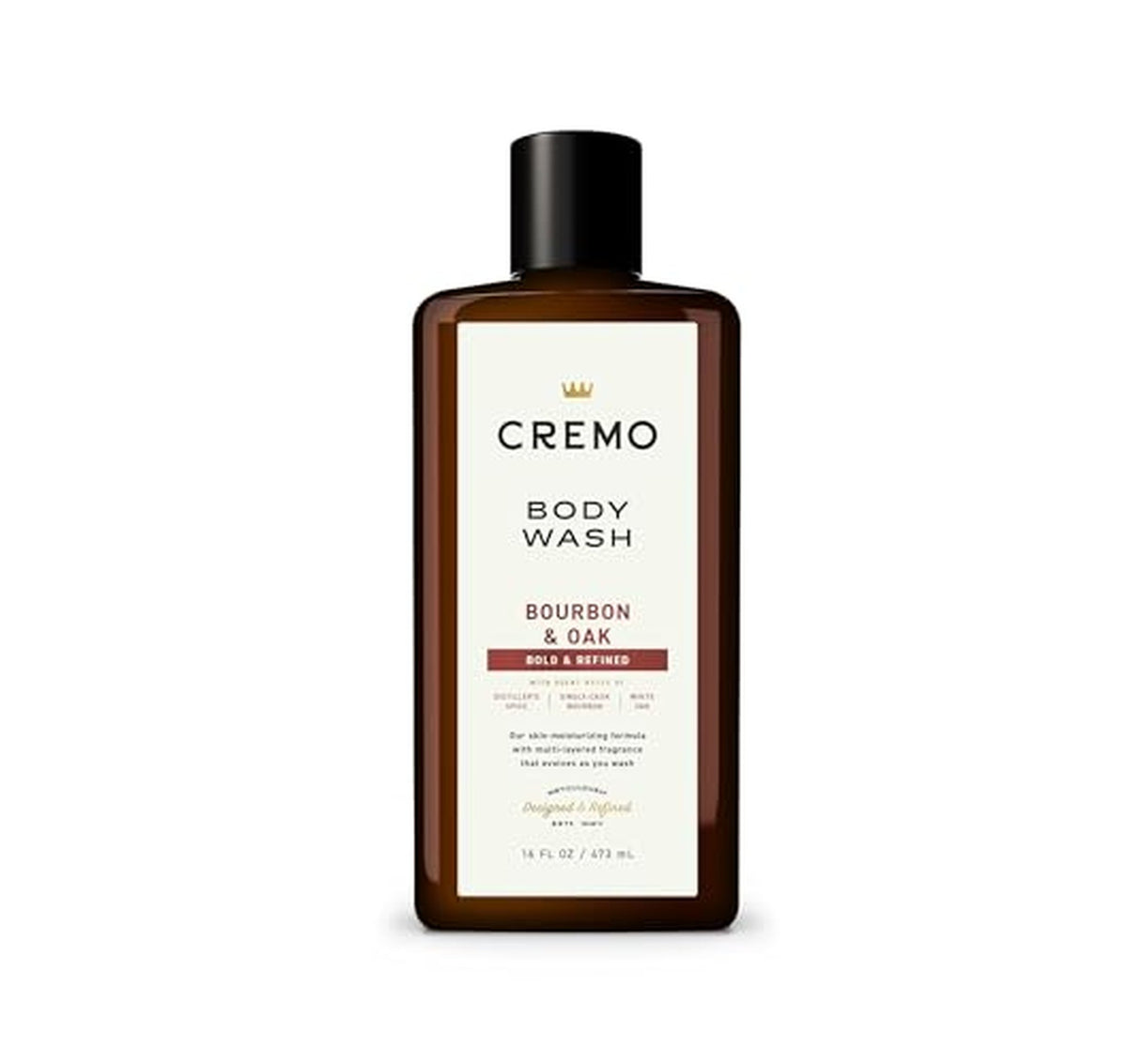 Cremo Bourbon & Oak Moisturizing Body Wash 16 Fl Oz
