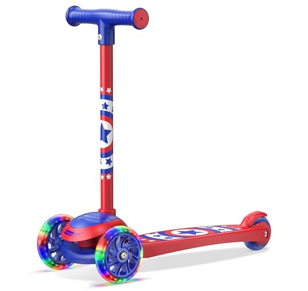 Light Up 3 Wheel Kids Scooter with Brake