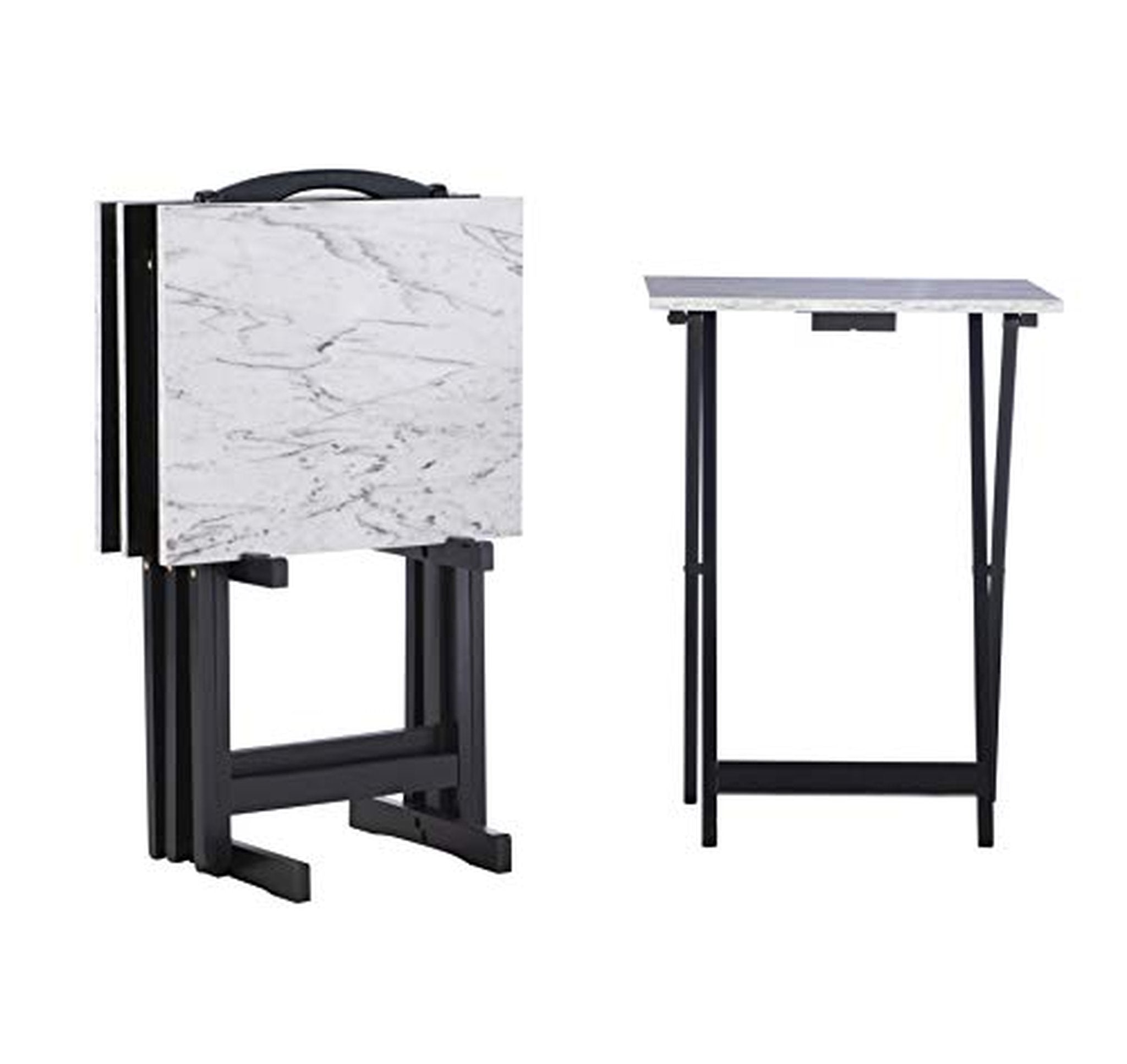 4 Linon Tray Table with Storage Stand