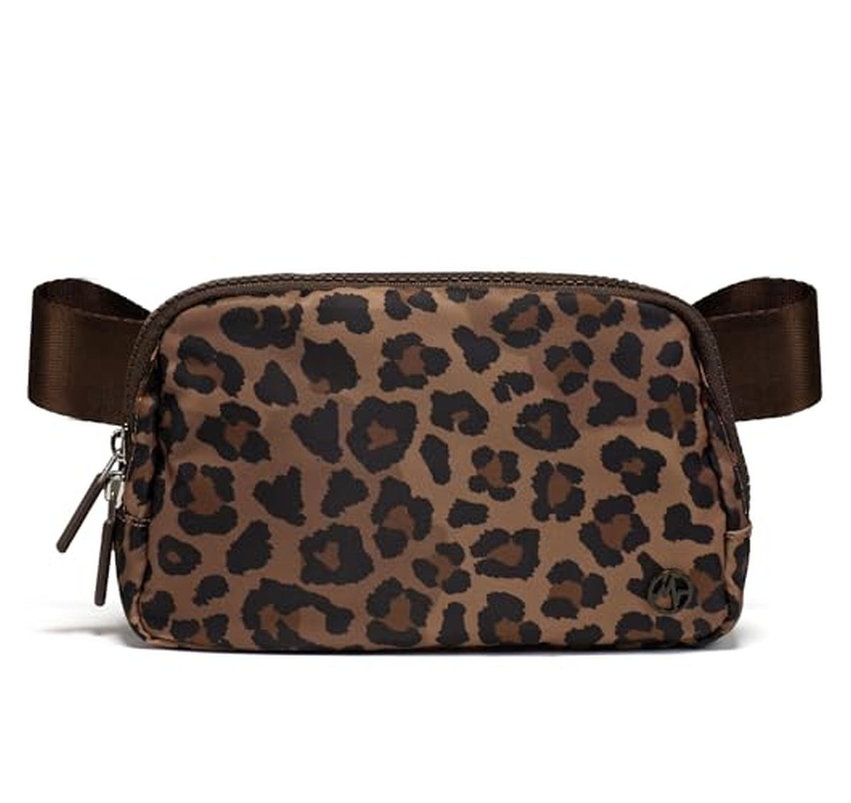 1L Printed Nylon Belt Bag Crossbody with Pockets