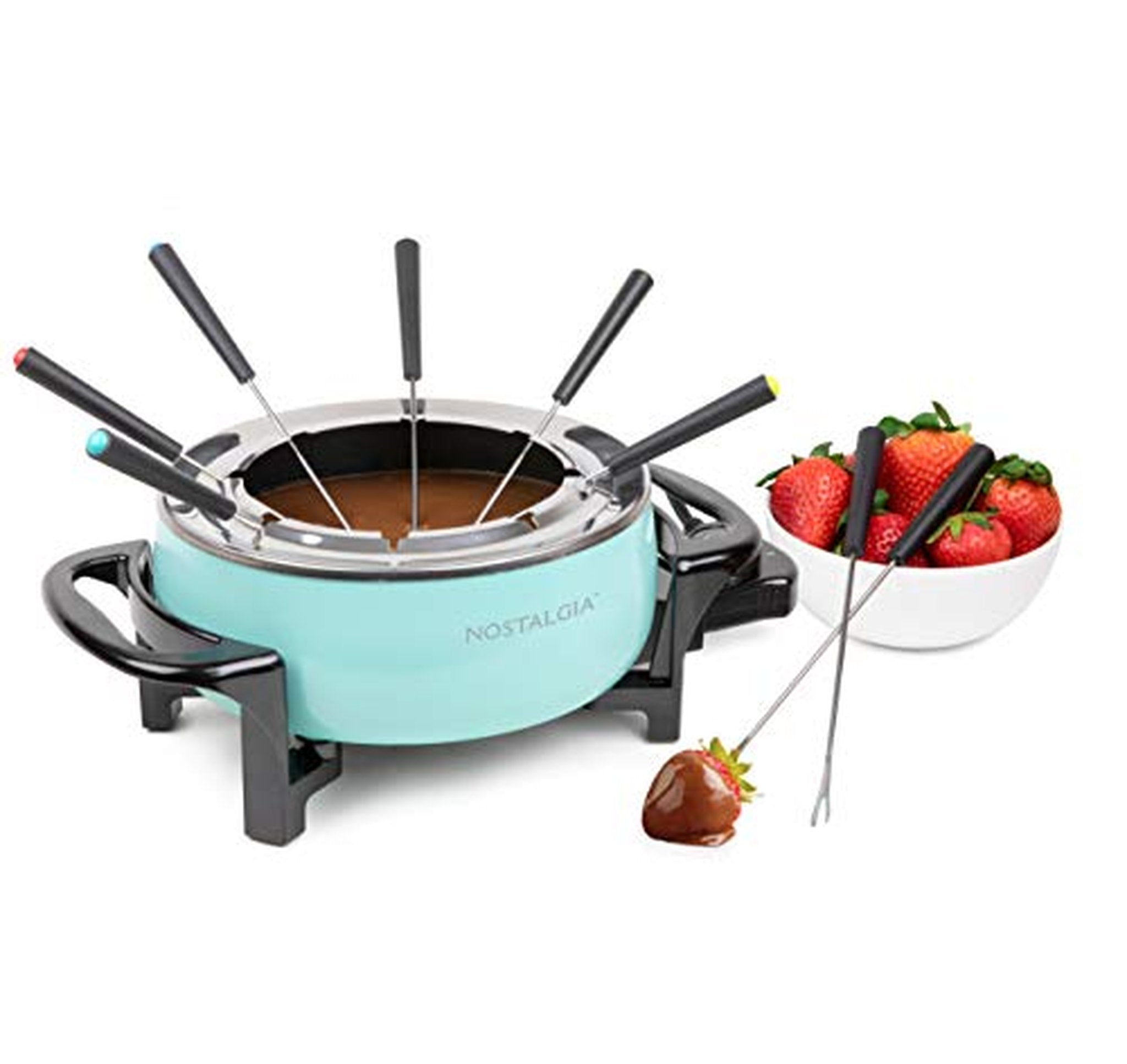Nostalgia 12-Cup Electric Fondue Pot with Forks
