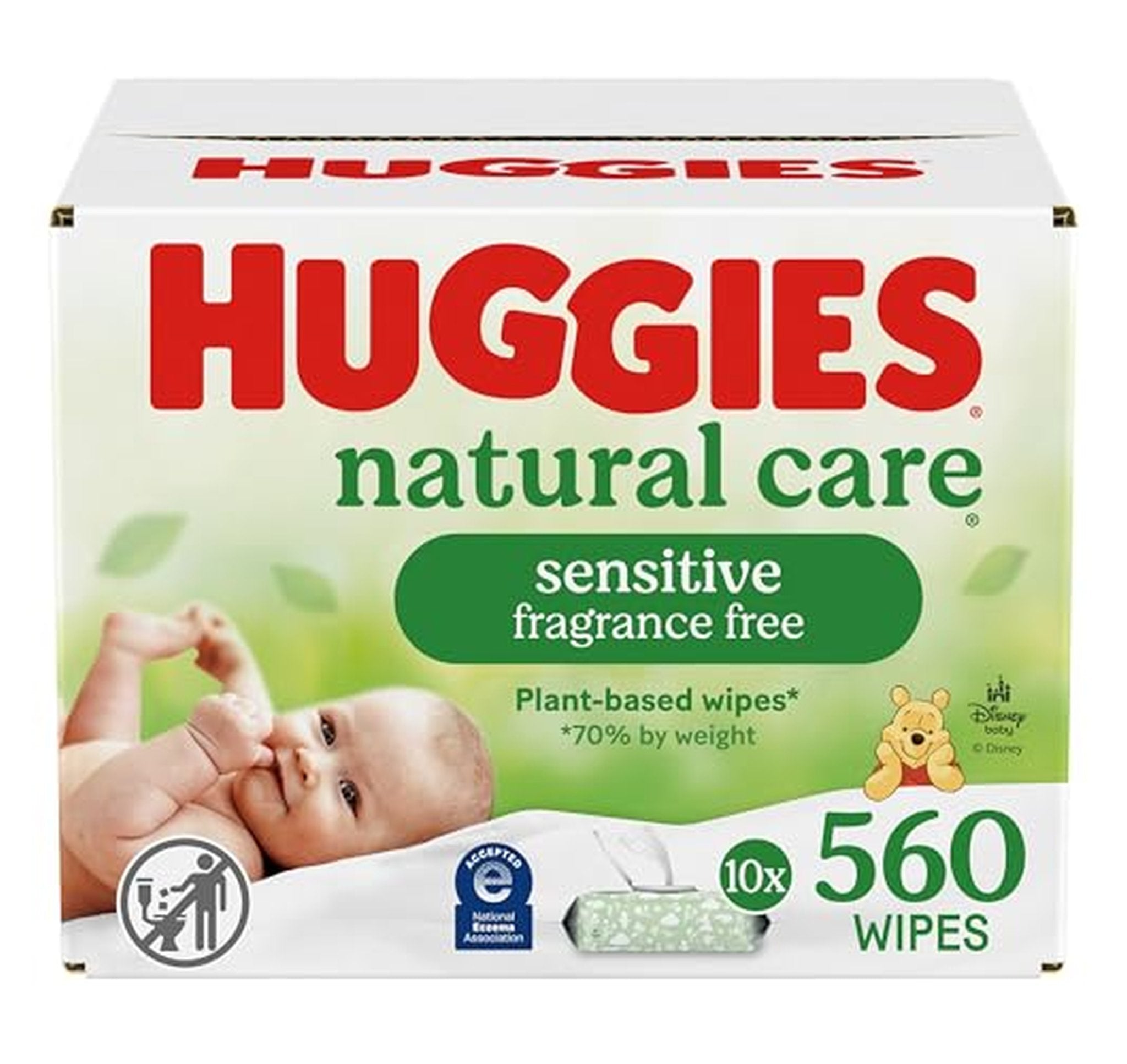 Huggies Natural Care Sensitive Baby Wipes 560 Count