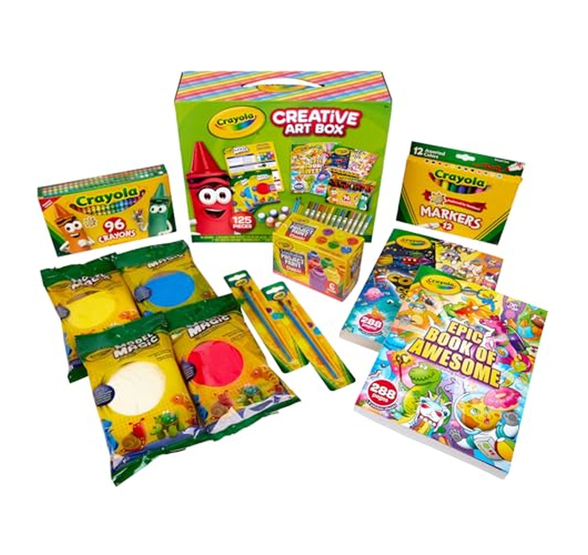 Crayola 125 Piece Kids Art Supplies Set
