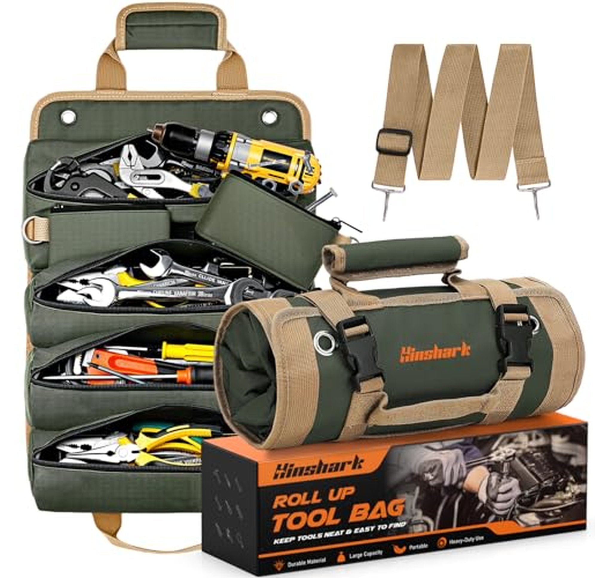 Roll Up Tool Bag Organizer for Mechanics