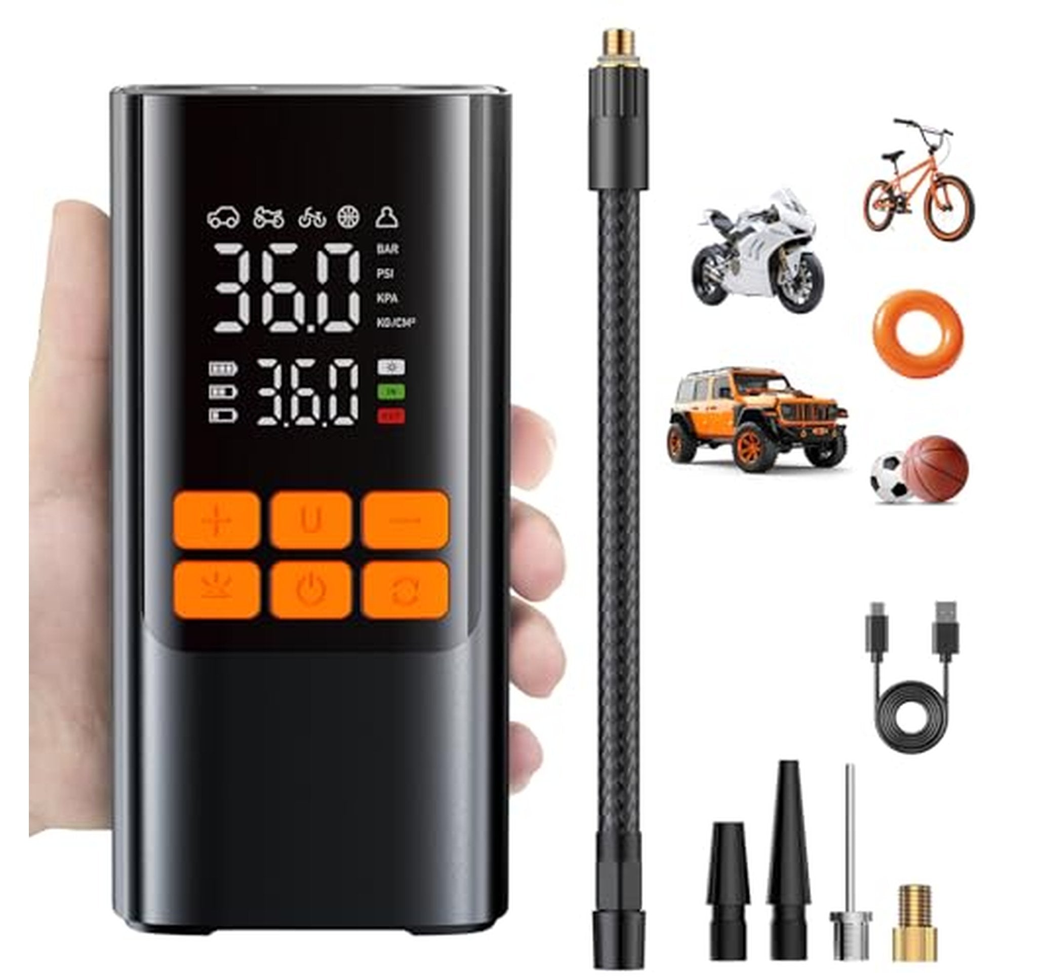 Cordless 150PSI Portable Tire Inflator Air Pump