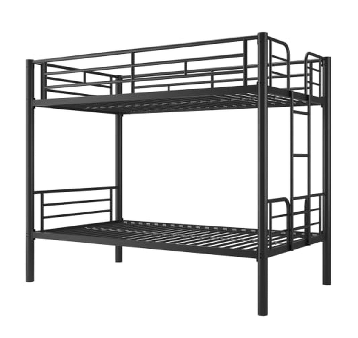 Metal Twin Over Twin Bunk Bed Frame with Ladder