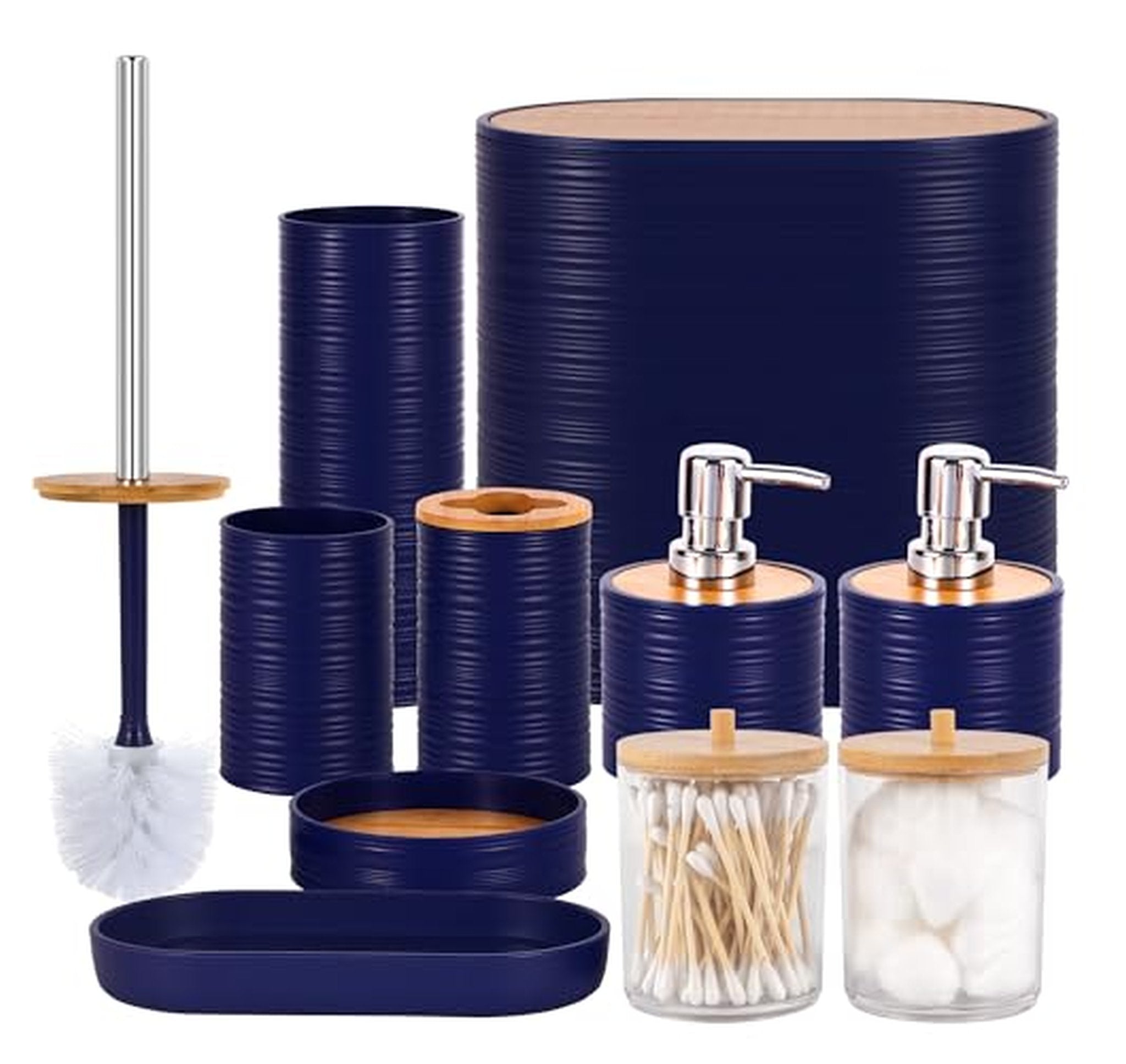 10 Piece Bathroom Countertop and Toilet Accessory Set