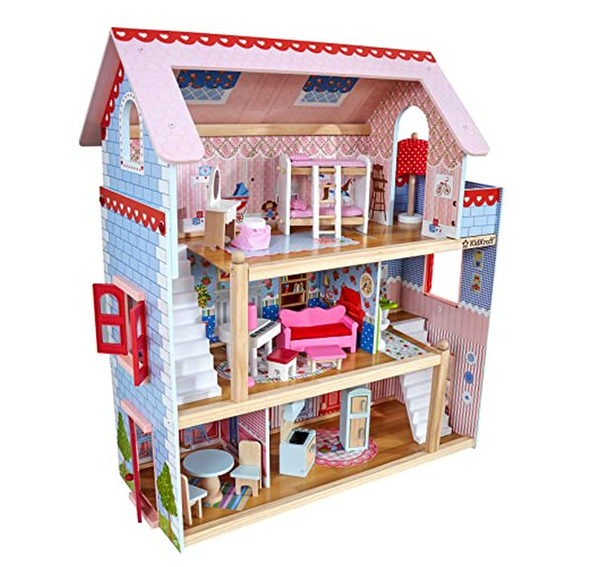 KidKraft Chelsea Wooden Dollhouse with Furniture Accessories