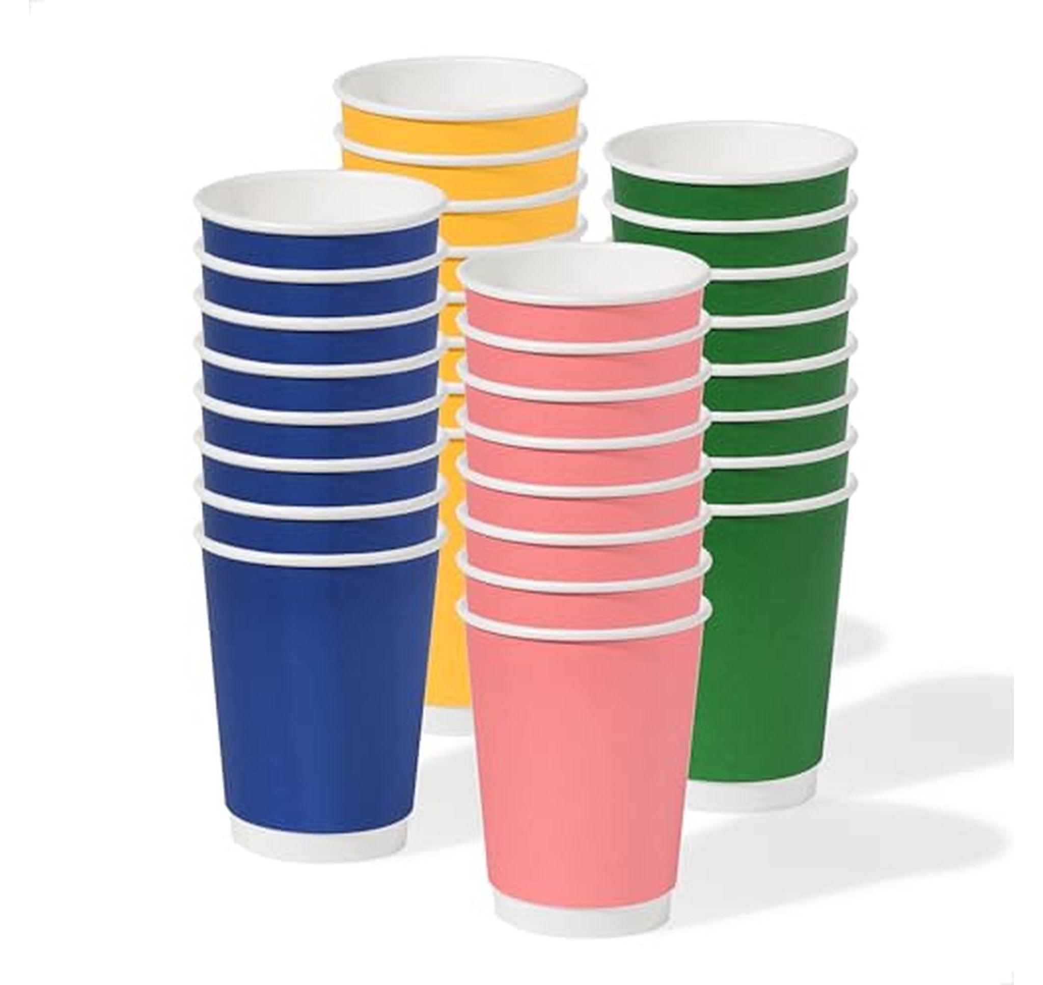 100 Count 12 oz Double Wall Disposable Cups
