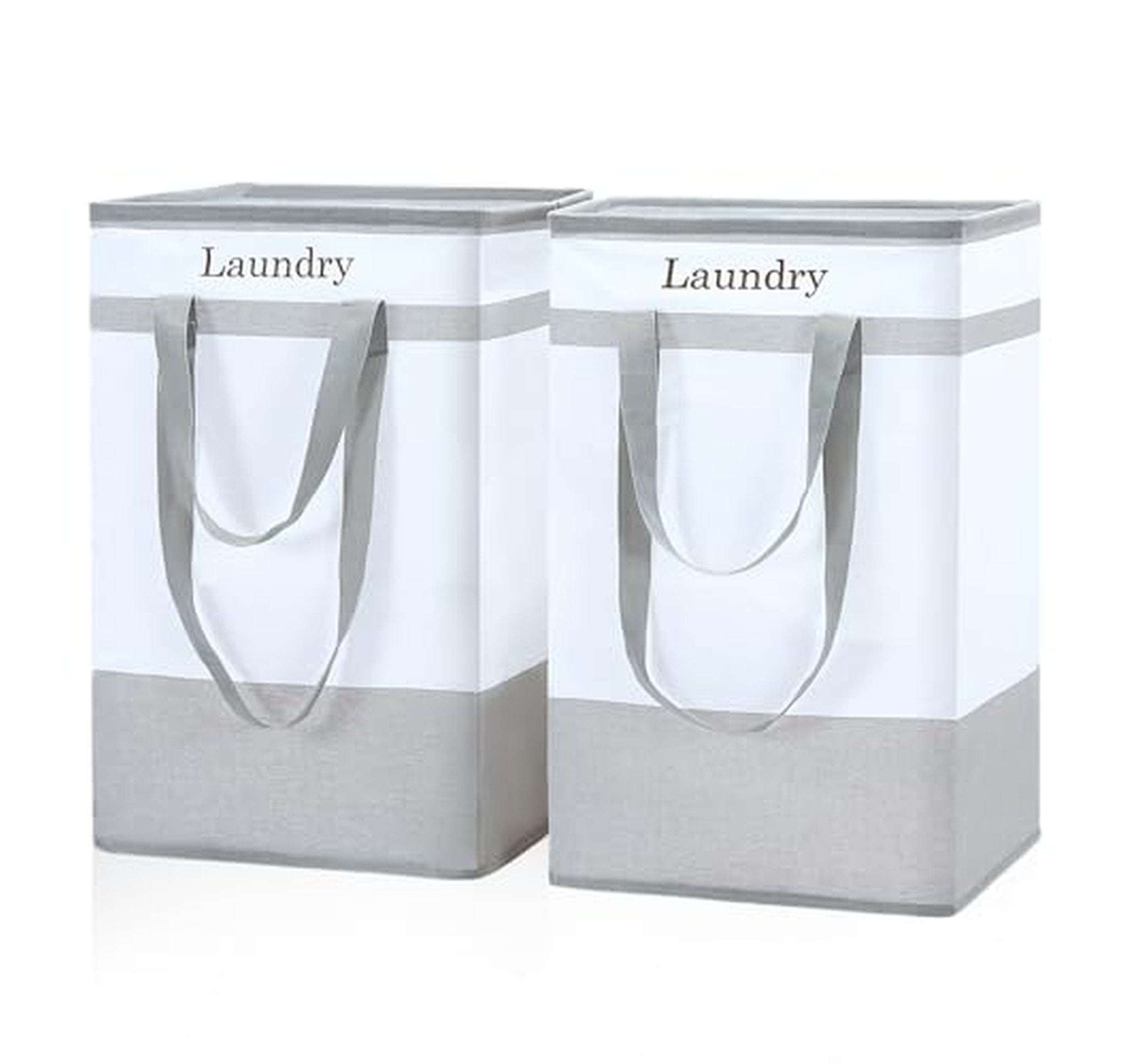 2 Pack Collapsible 78L Laundry Hampers with Handles