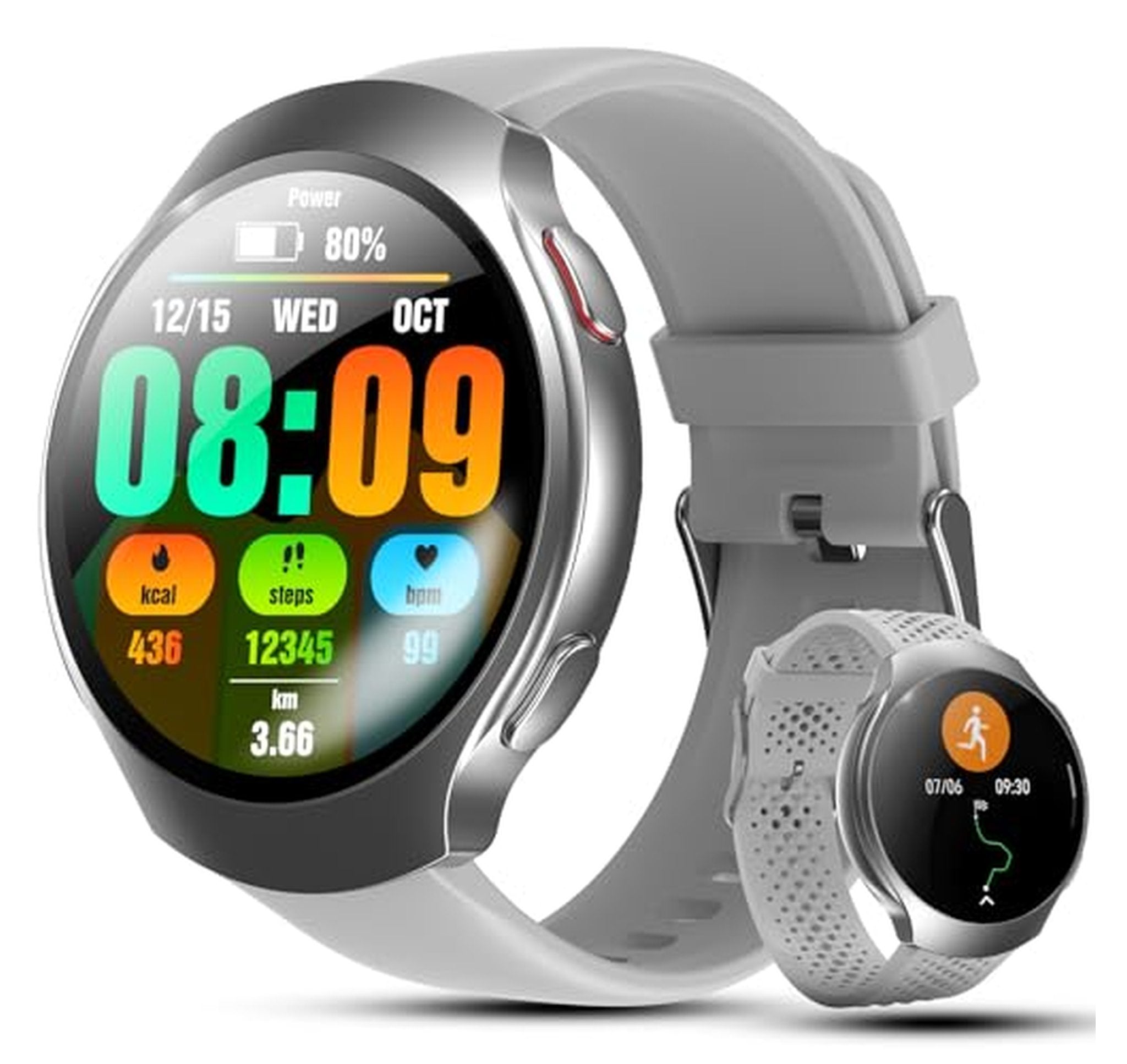 AI Smartwatch with GPT, AMOLED Display, GPS, Waterproof
