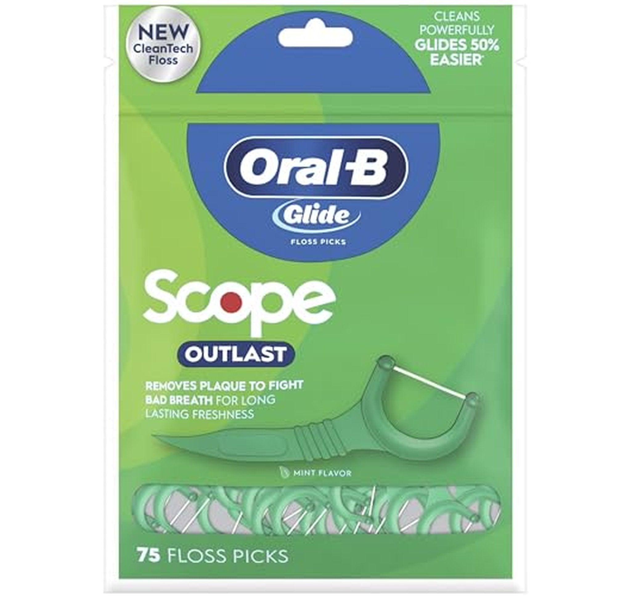 75 Count Oral-B Glide Scope Floss Picks