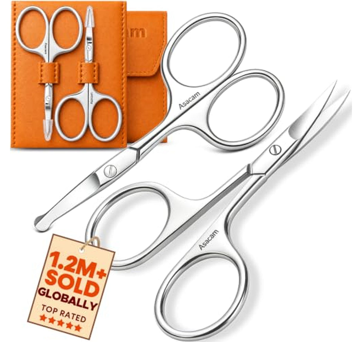 Multi-Purpose Cuticle Nose Eyebrow Beard Scissors