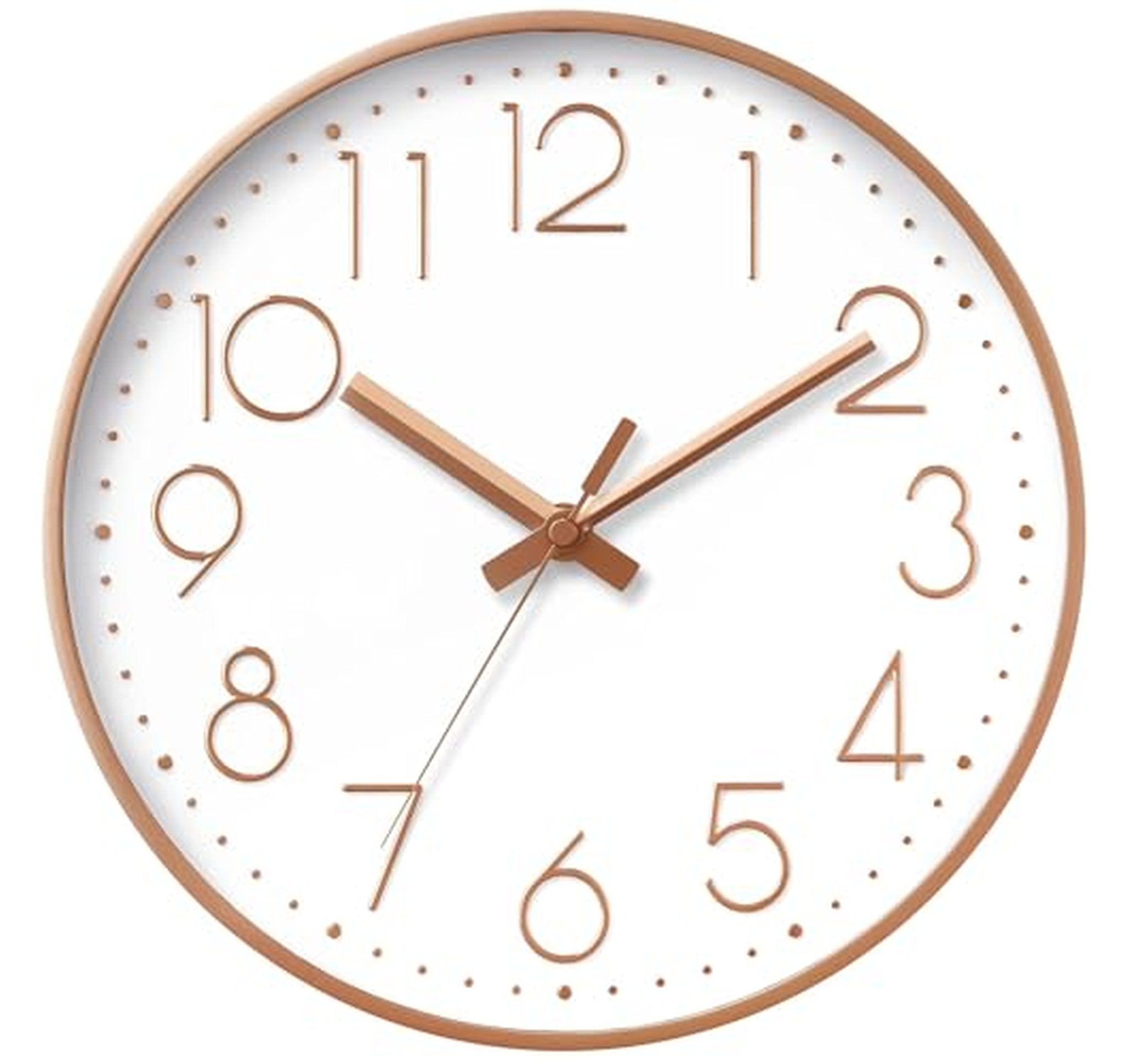 8-Inch Silent Non-Ticking Modern Wall Clock