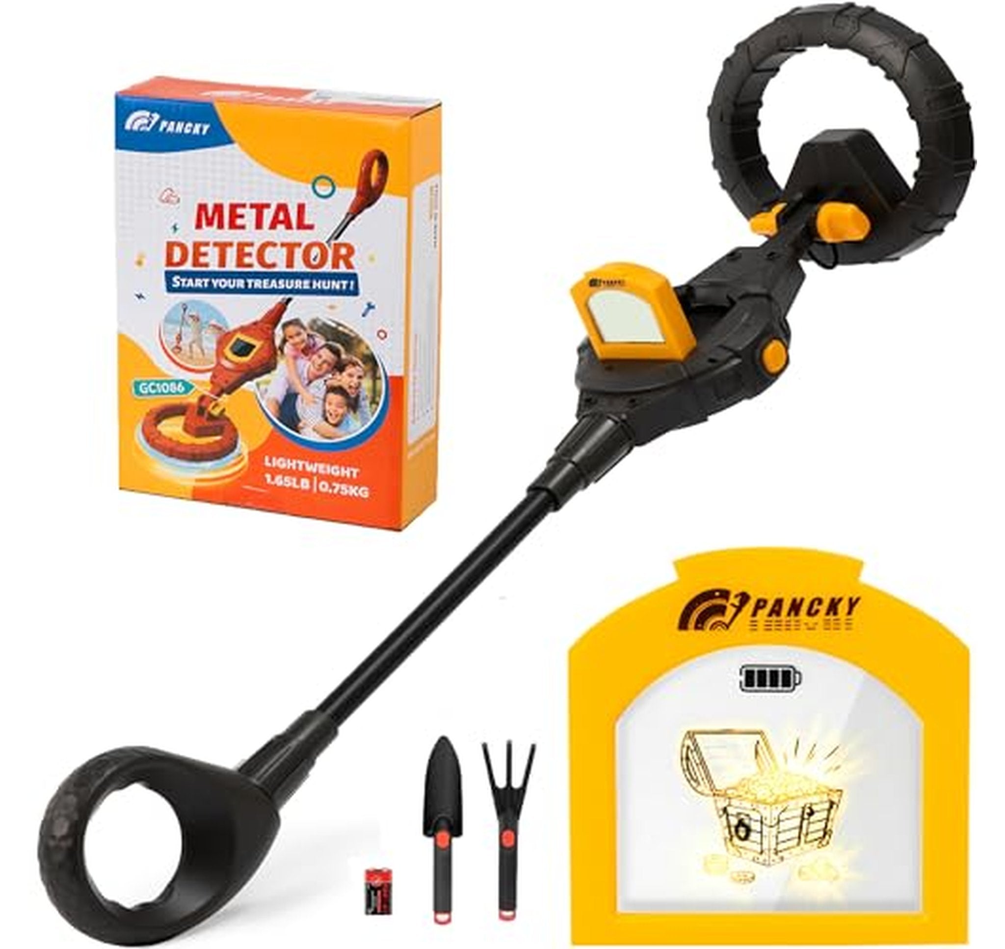 Kids Waterproof Metal Detector with LCD Display