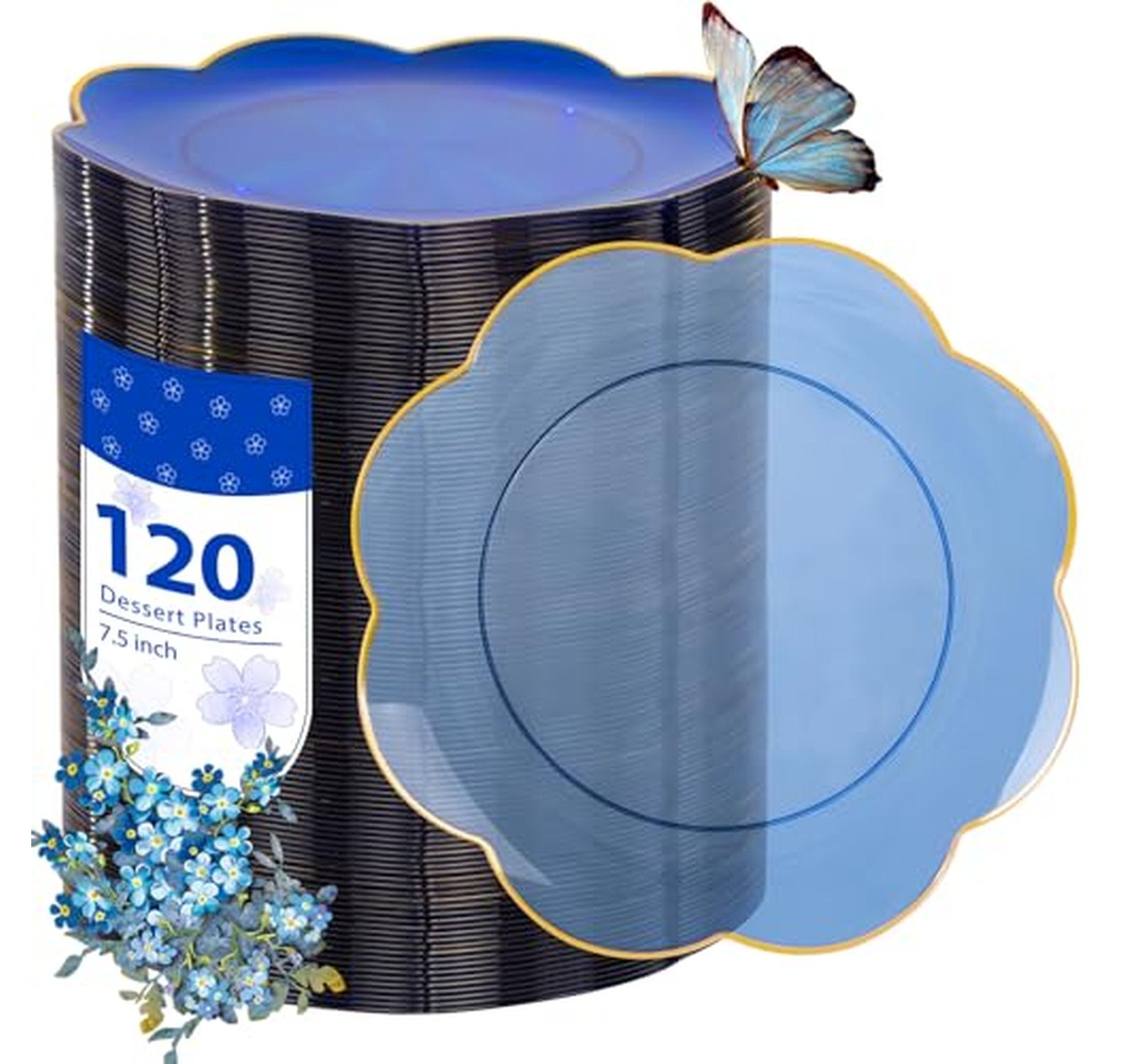 120 Count Heavy Duty Disposable Dessert Plates