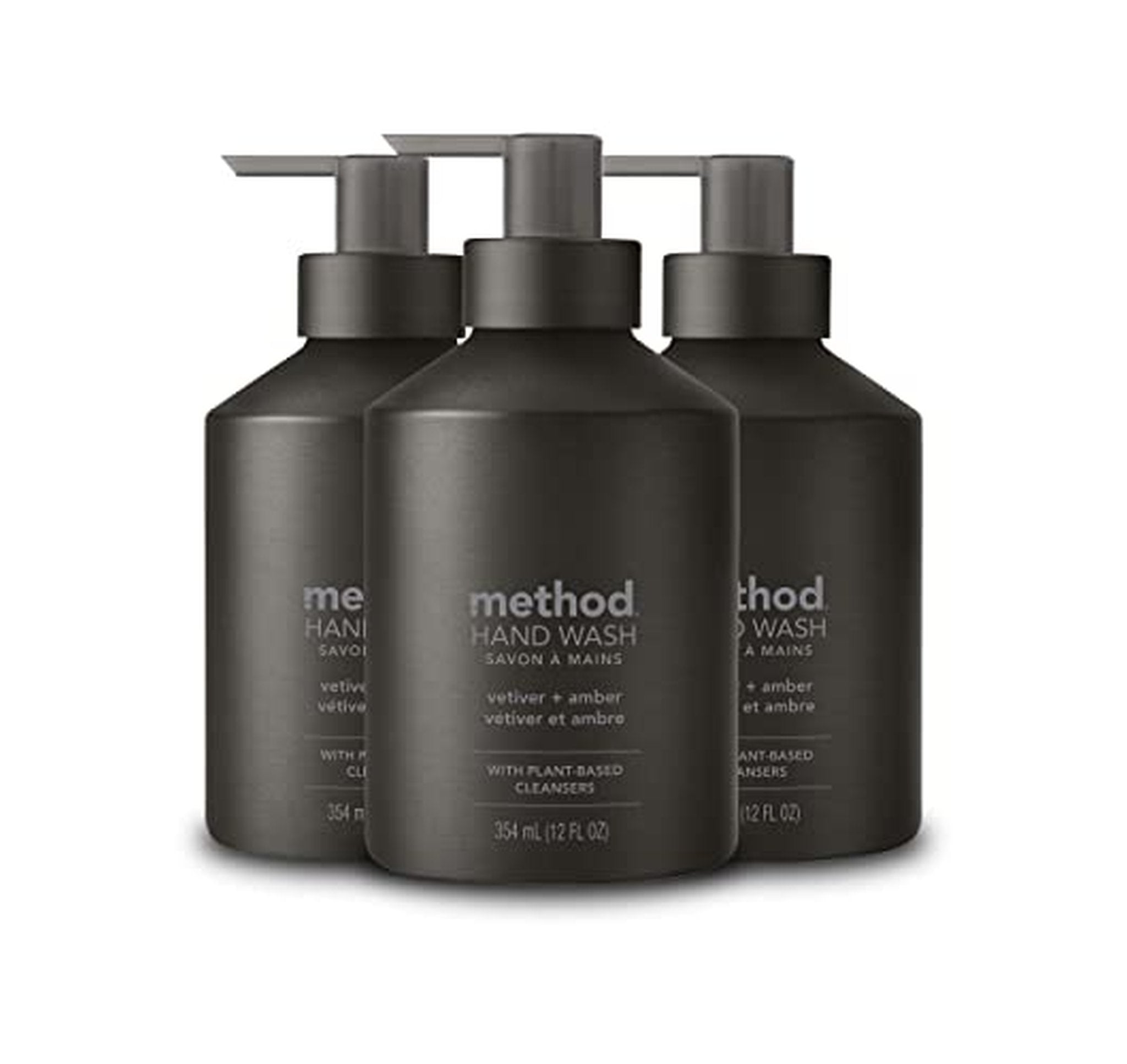 3 Pack Method Gel Hand Soap Refillable Aluminum Bottles