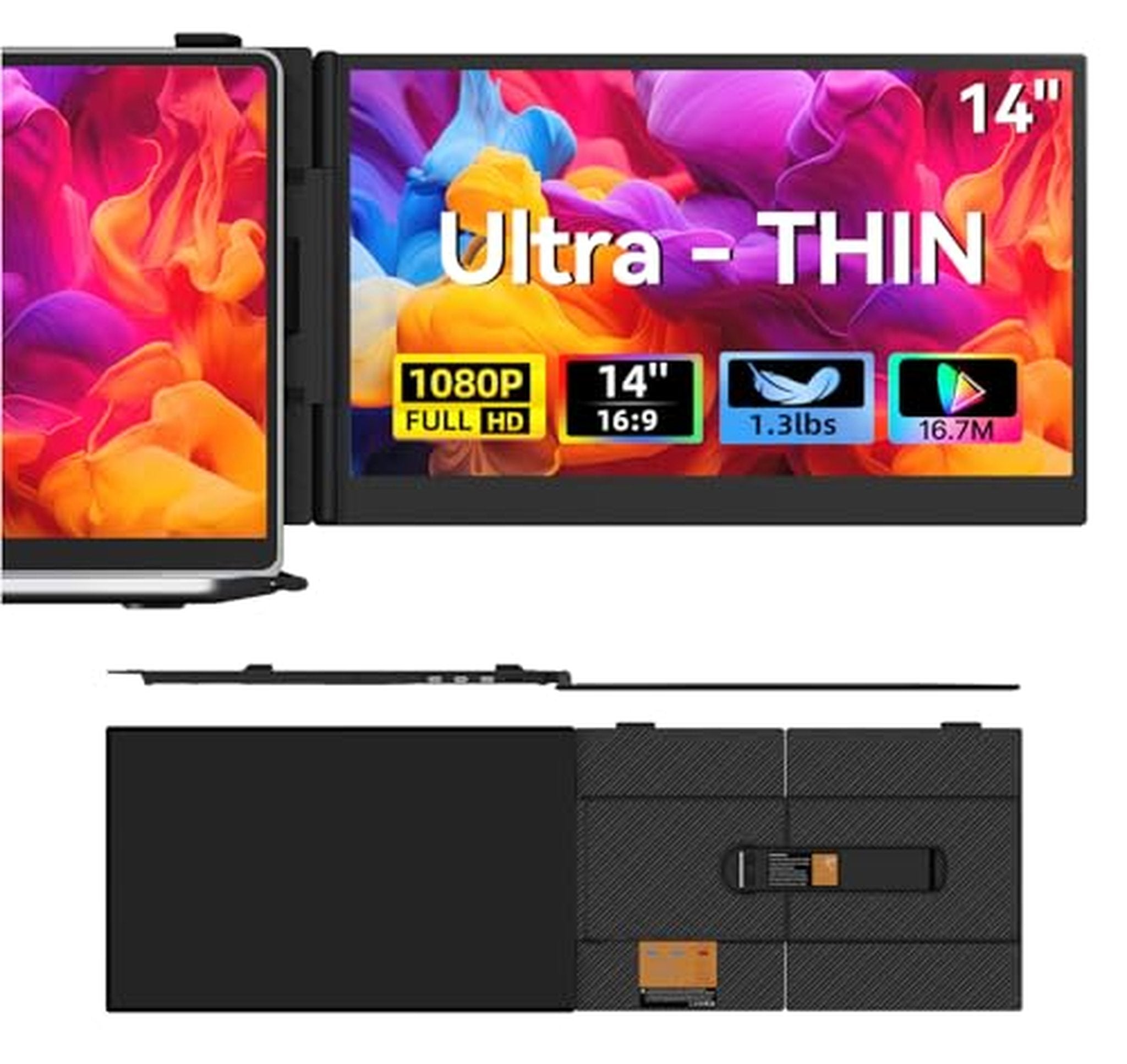 14-Inch 1080p Portable Laptop Screen Extender Monitor