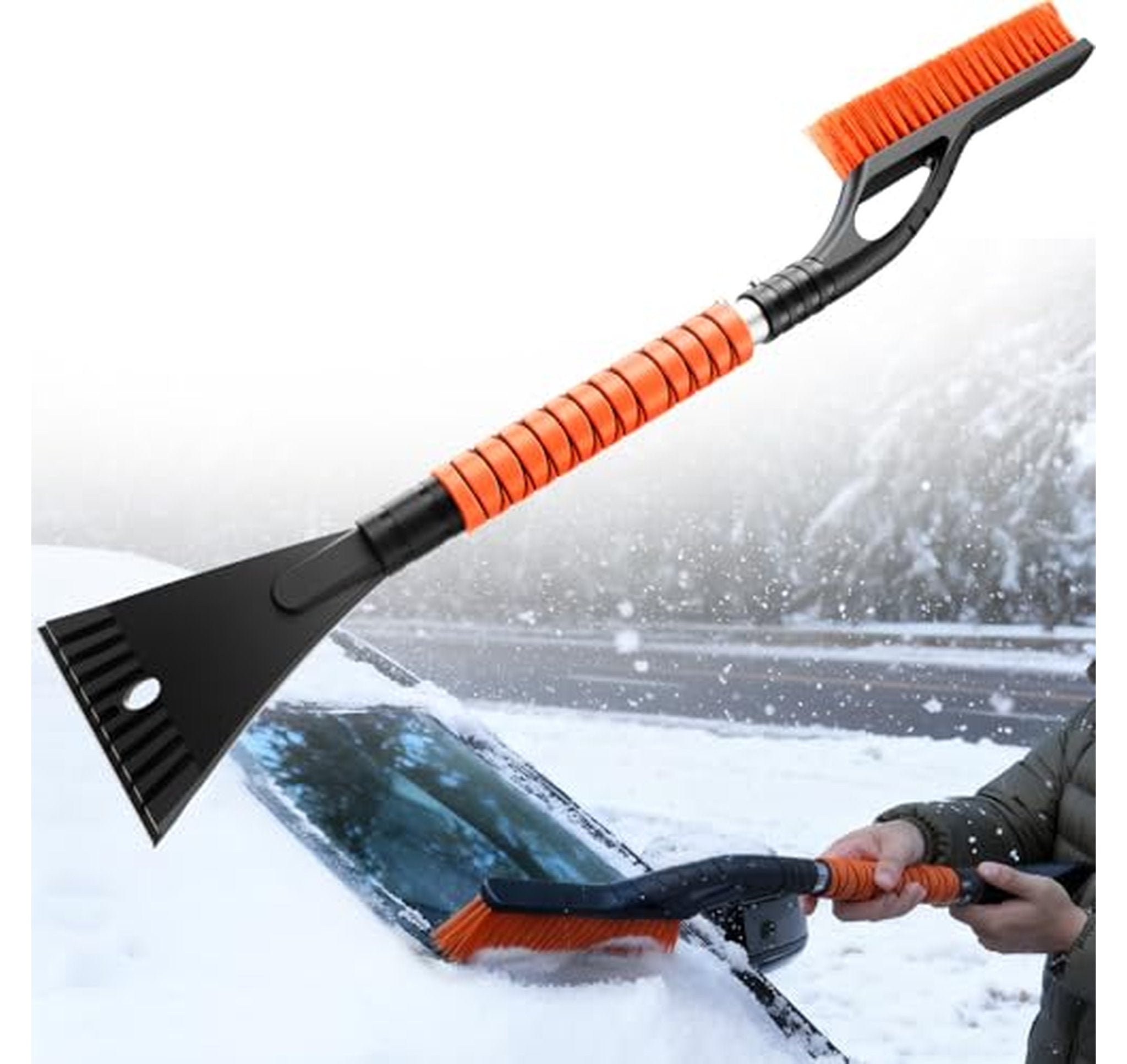 27-Inch Snow Brush and Ice Scraper for Cars