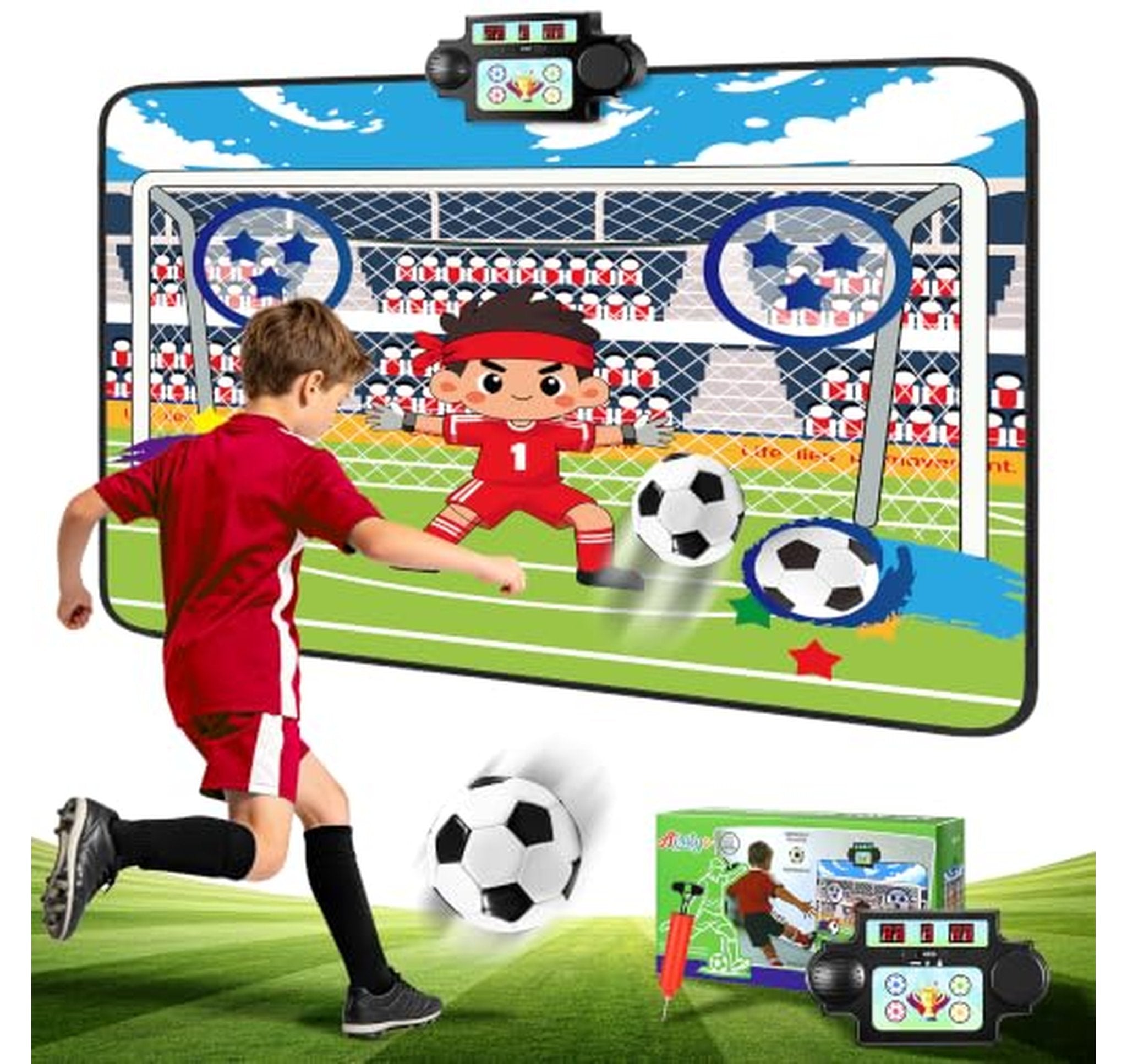 Kids Soccer Goal with Electronic Scoreboard