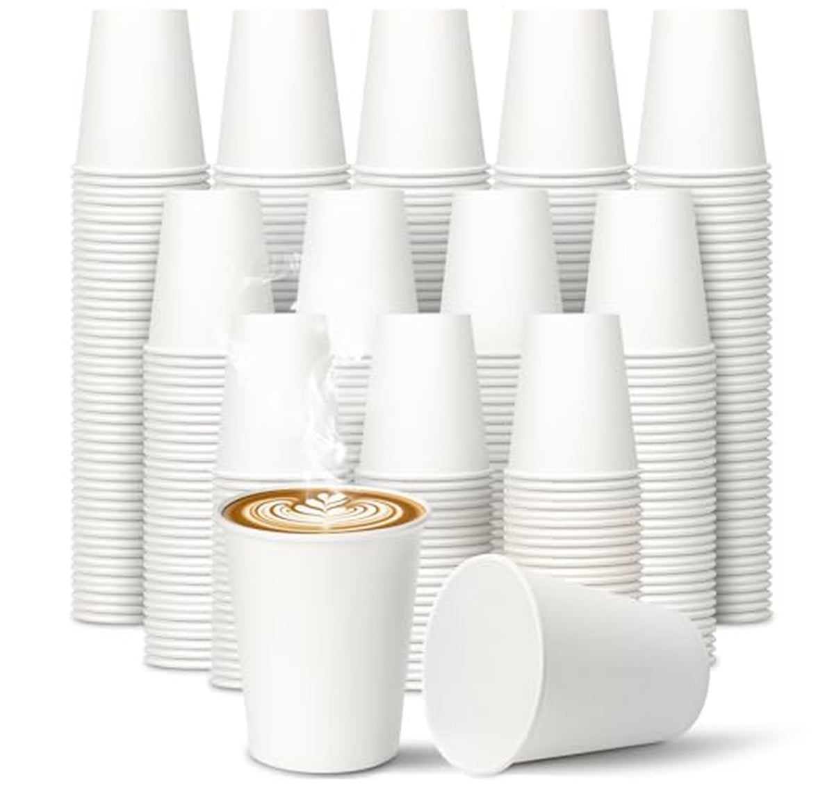 300 Pack 8 oz Disposable Paper Cups