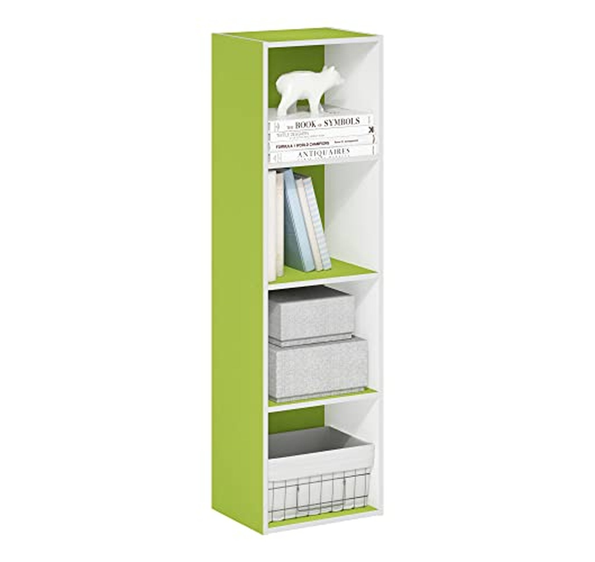 Furinno 4-Tier Modern Open Bookshelf
