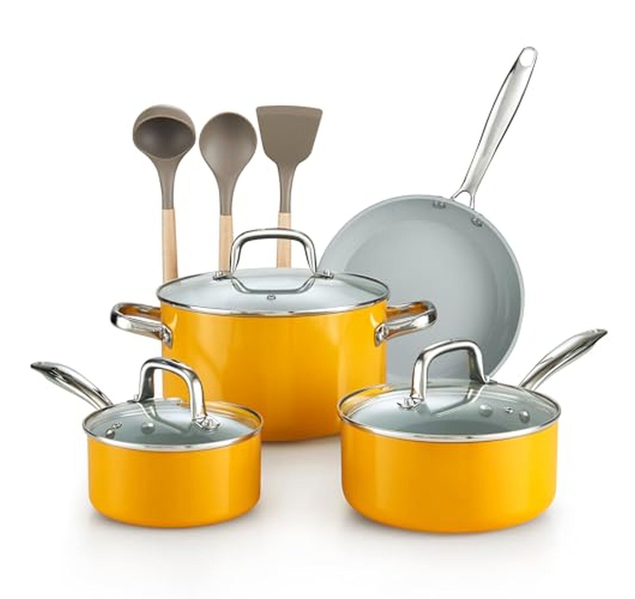 10 Piece Nonstick Hard Anodized Cookware Set