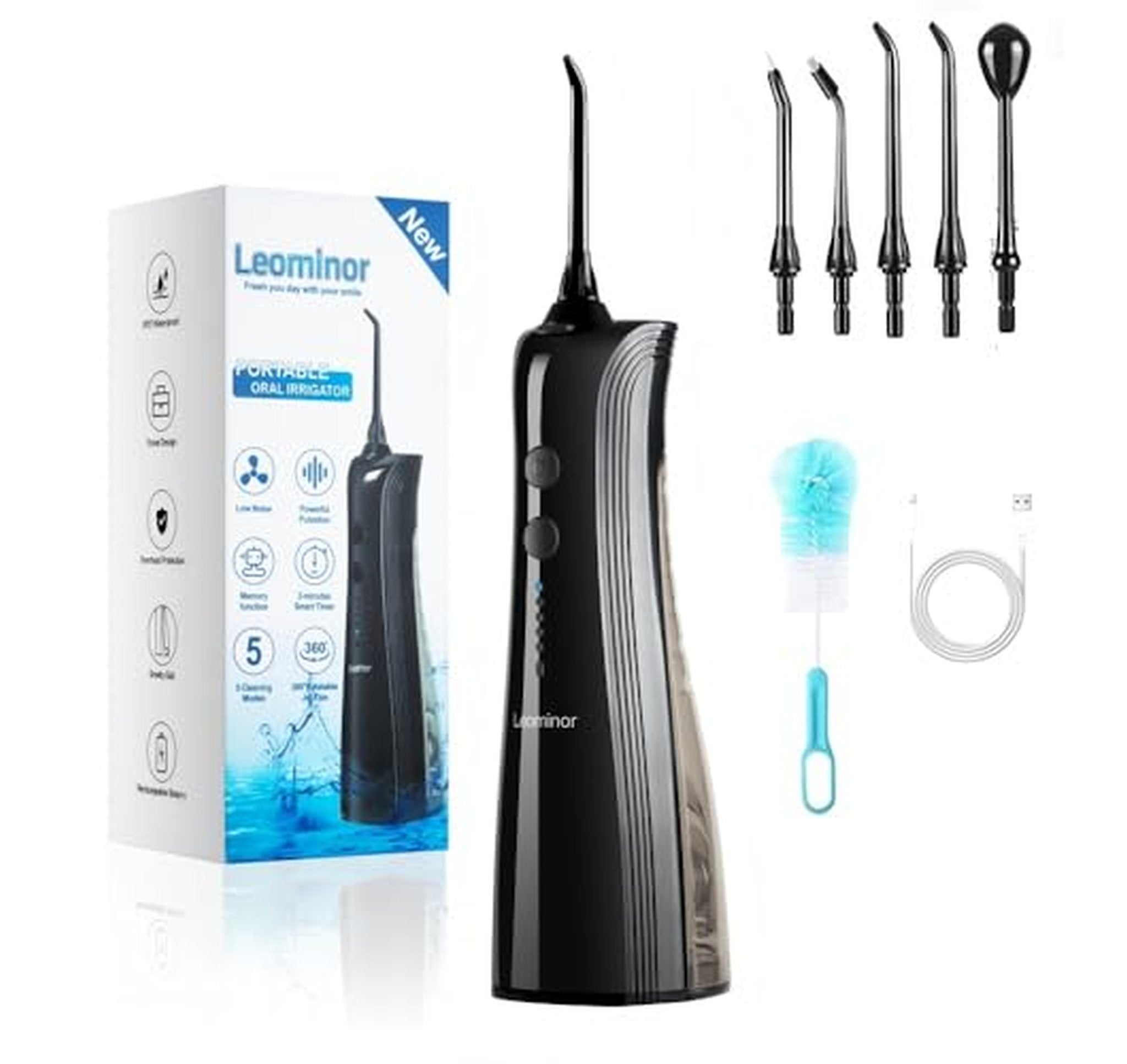 Cordless Rechargeable IPX7 Water Dental Flosser