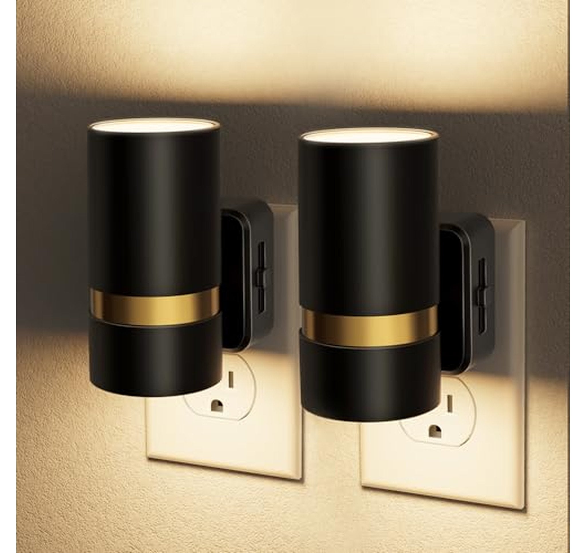 2 Pack Dimmable Plug-In LED Night Lights